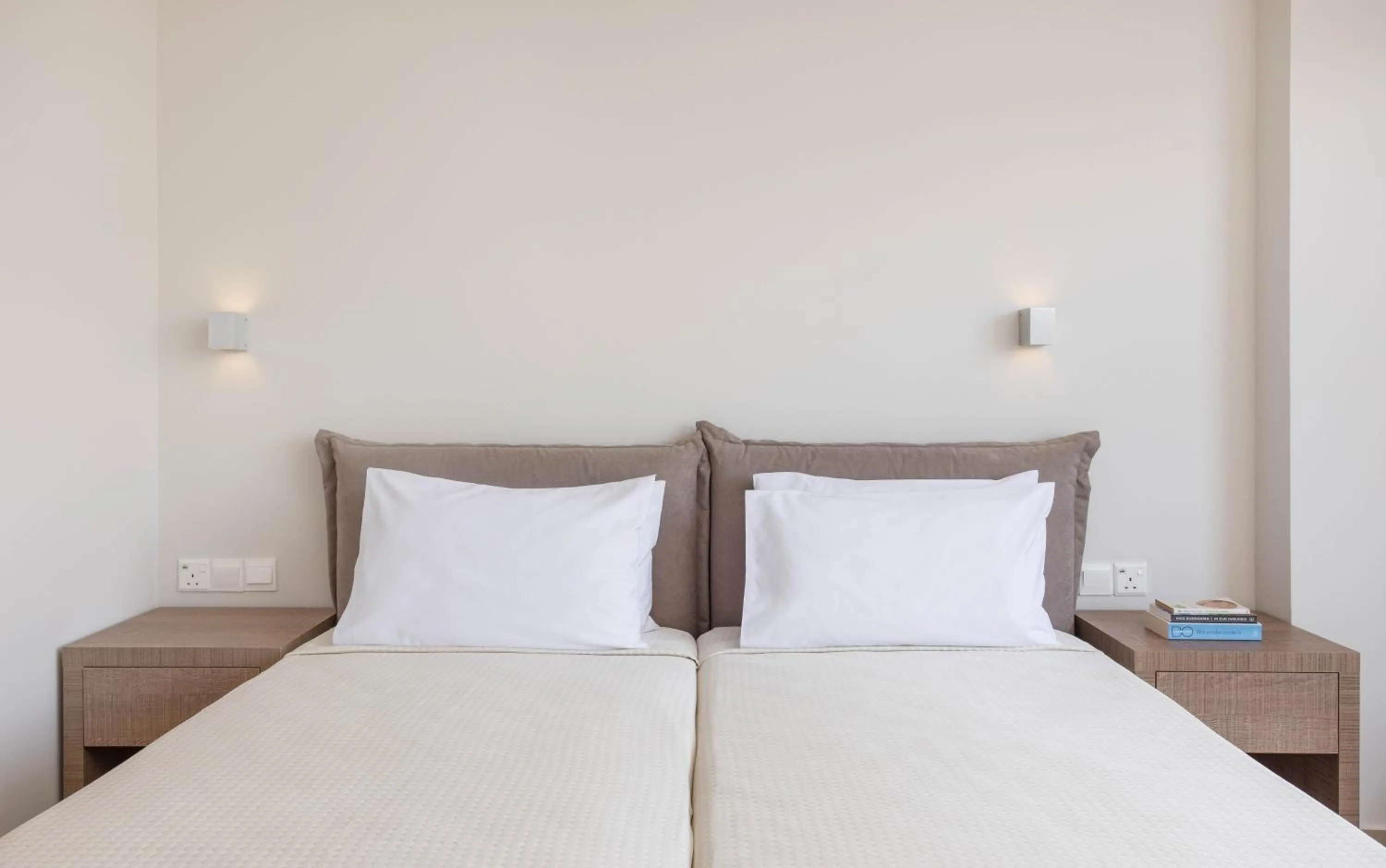 Bed in Atlantica Sancta Napa Hotel