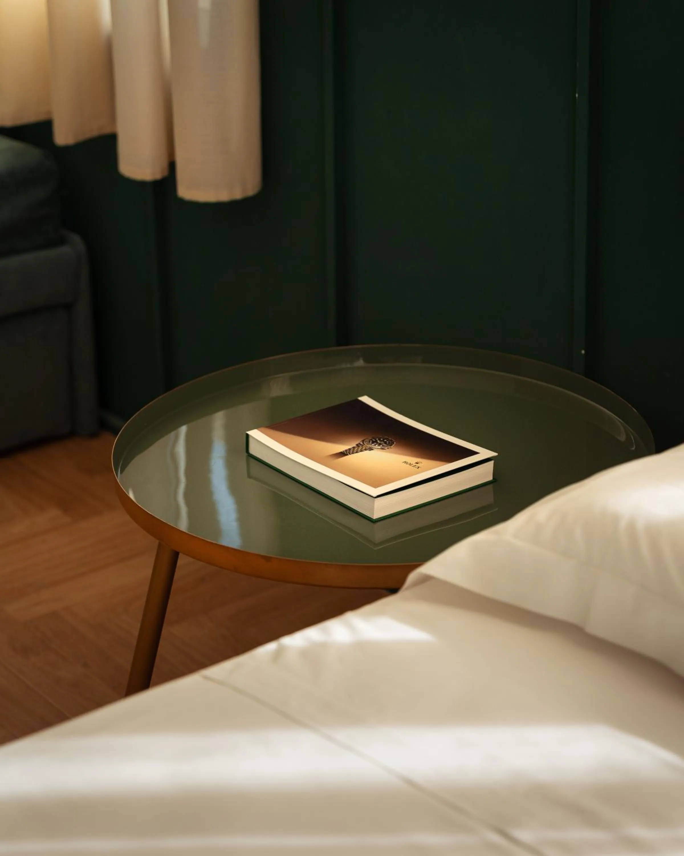 Decorative detail, Bed in Re Versiliana Hotel