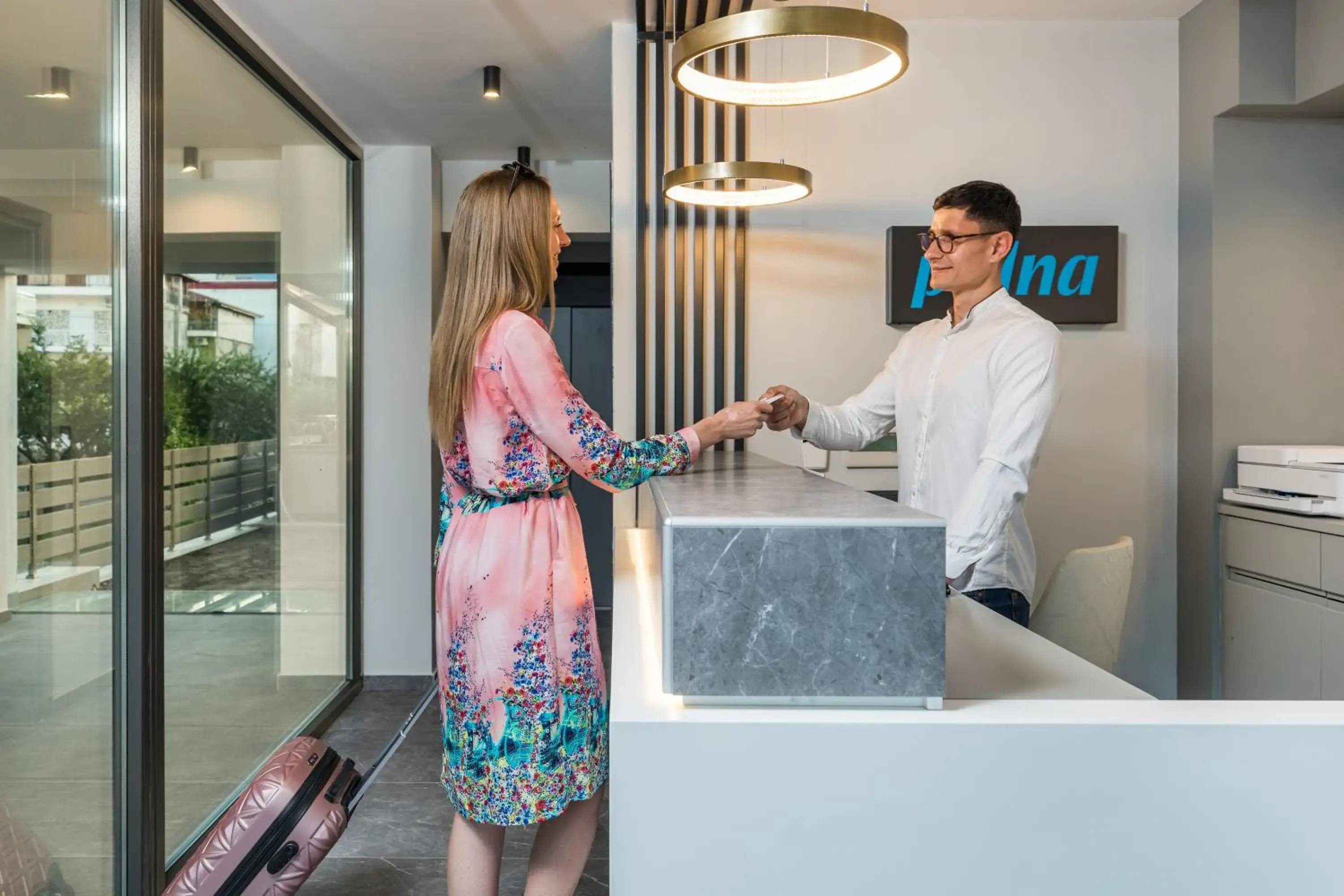 Lobby or reception in Pidna Lobby or reception in Pidna