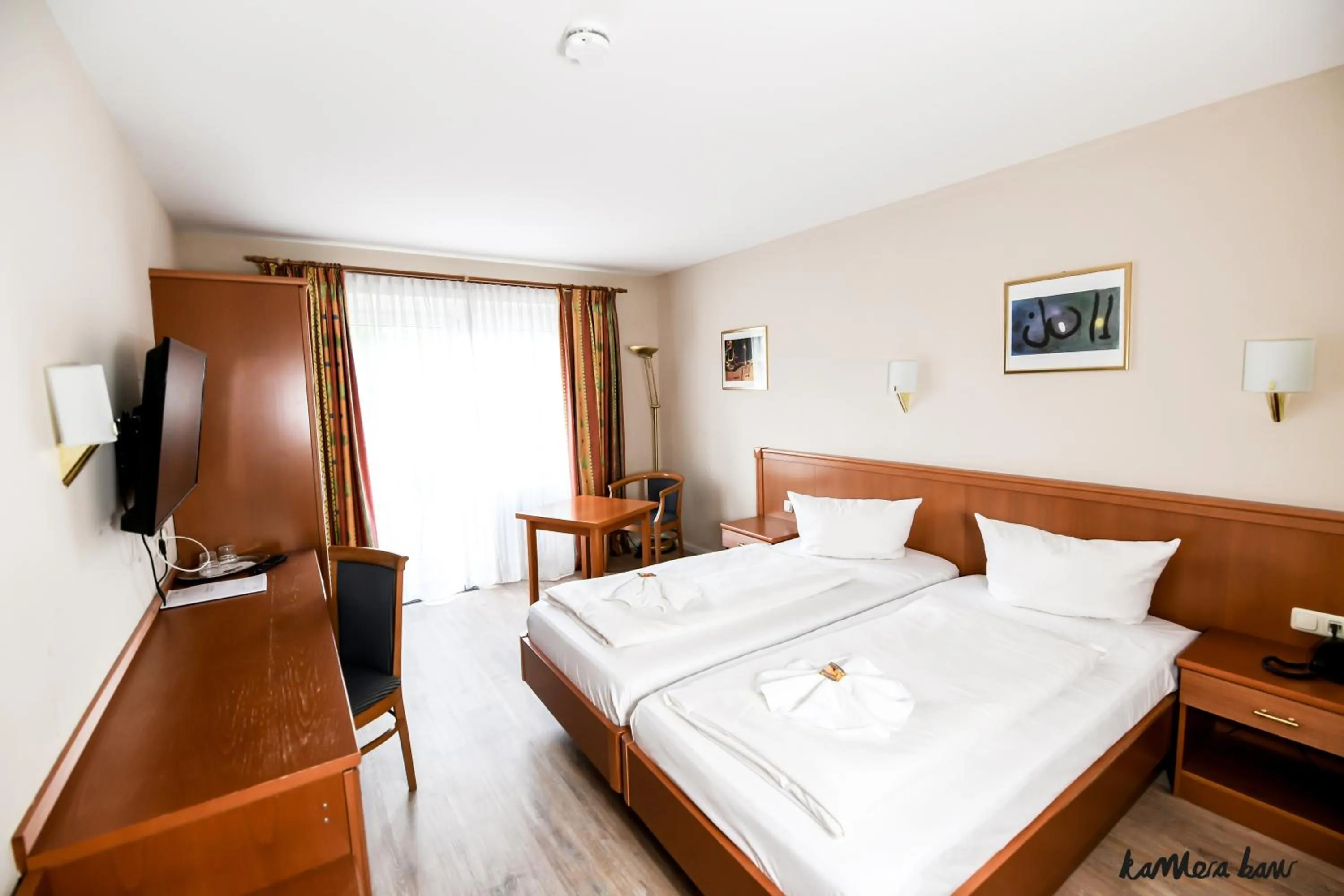 Photo of the whole room, Bed in Hotel Blutenburg