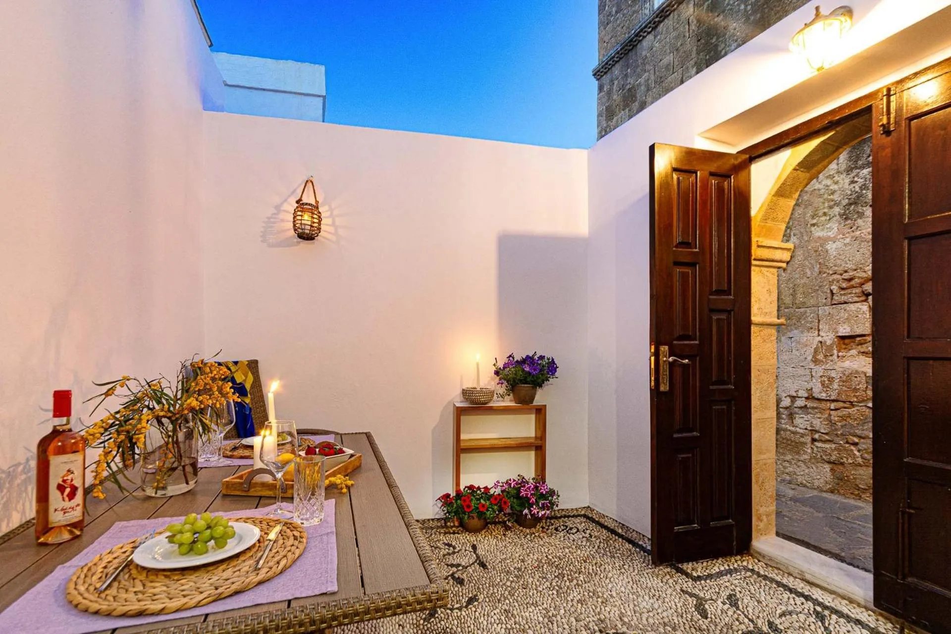 Facade/entrance in Villa Dafni - Lindos