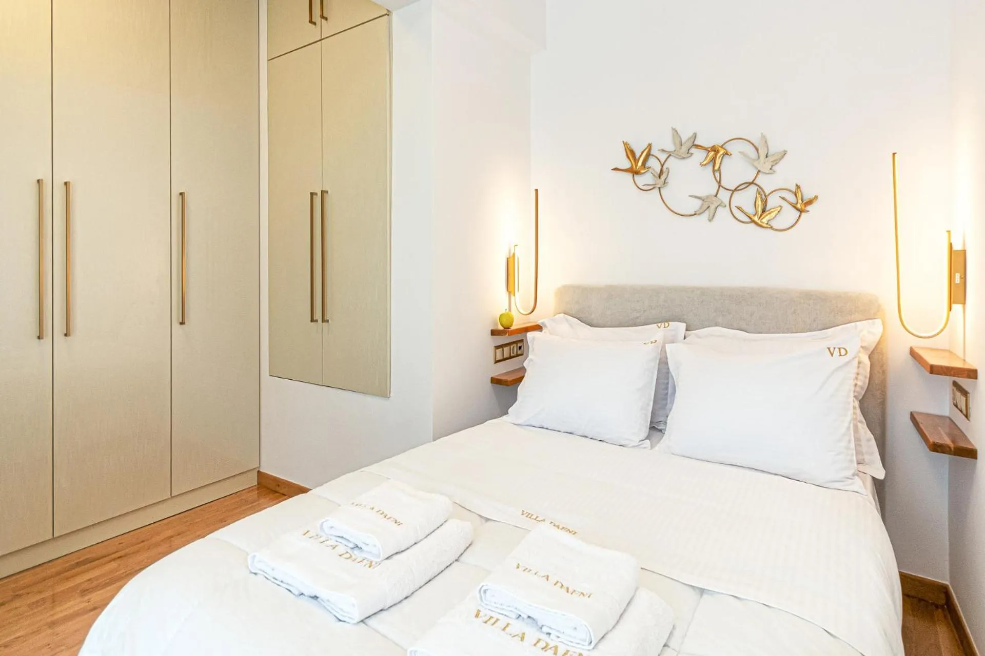 Bed in Villa Dafni - Lindos