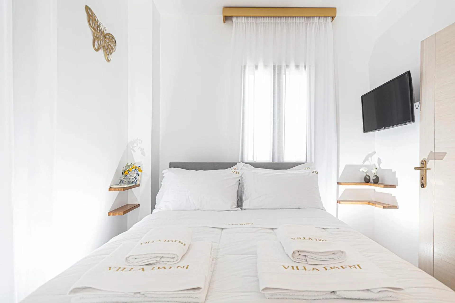 Bed in Villa Dafni - Lindos