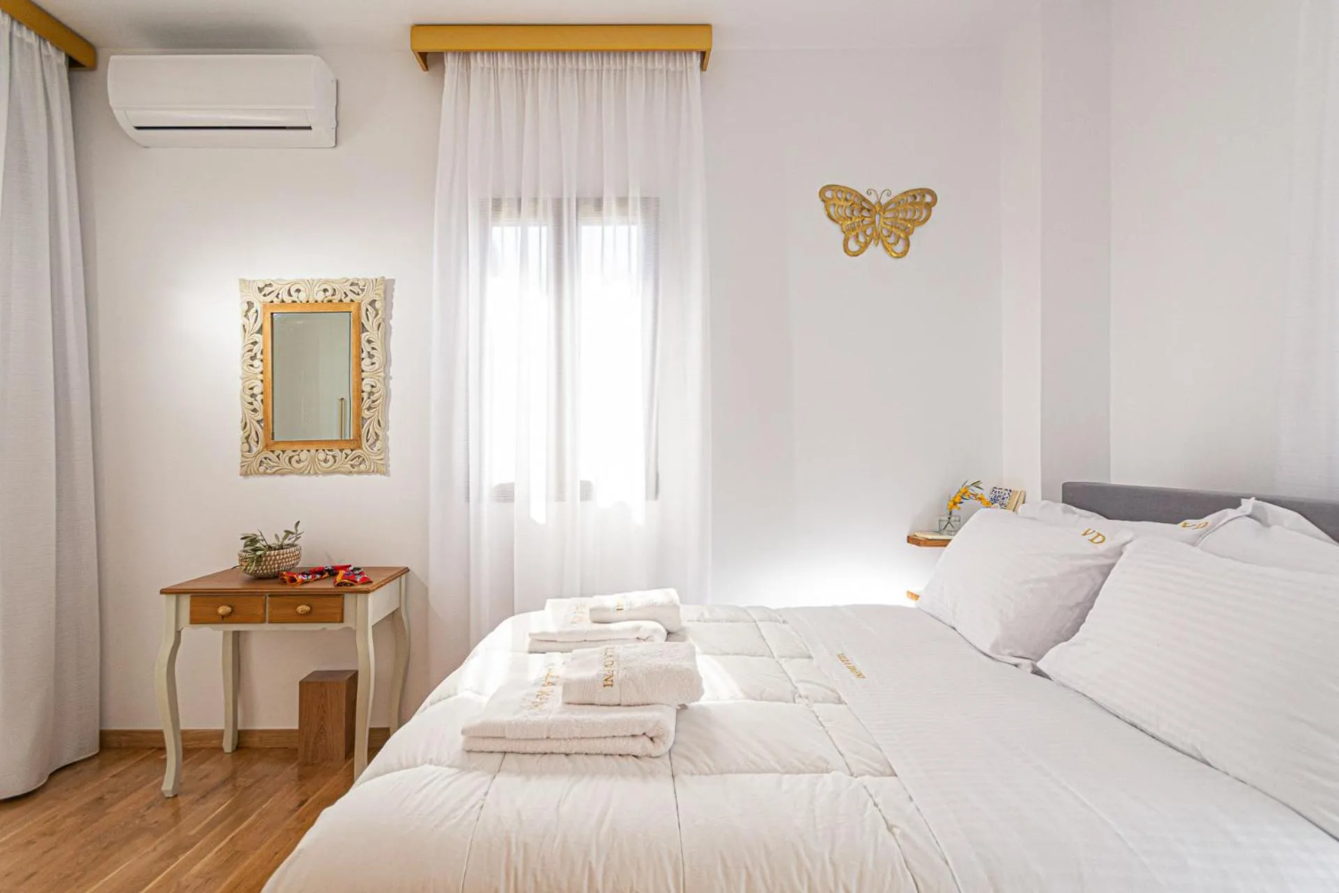 Bed in Villa Dafni - Lindos