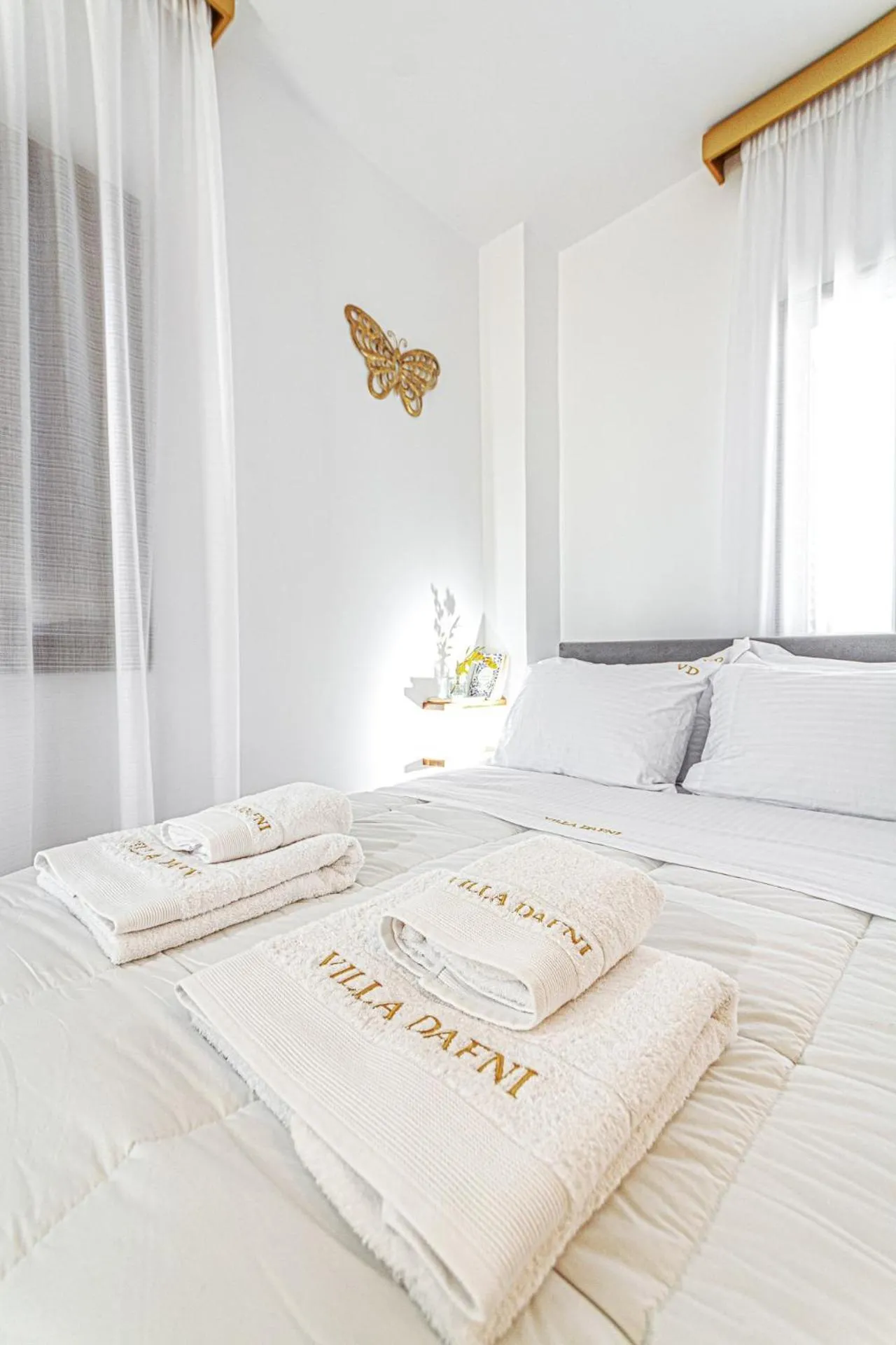 Bed in Villa Dafni - Lindos