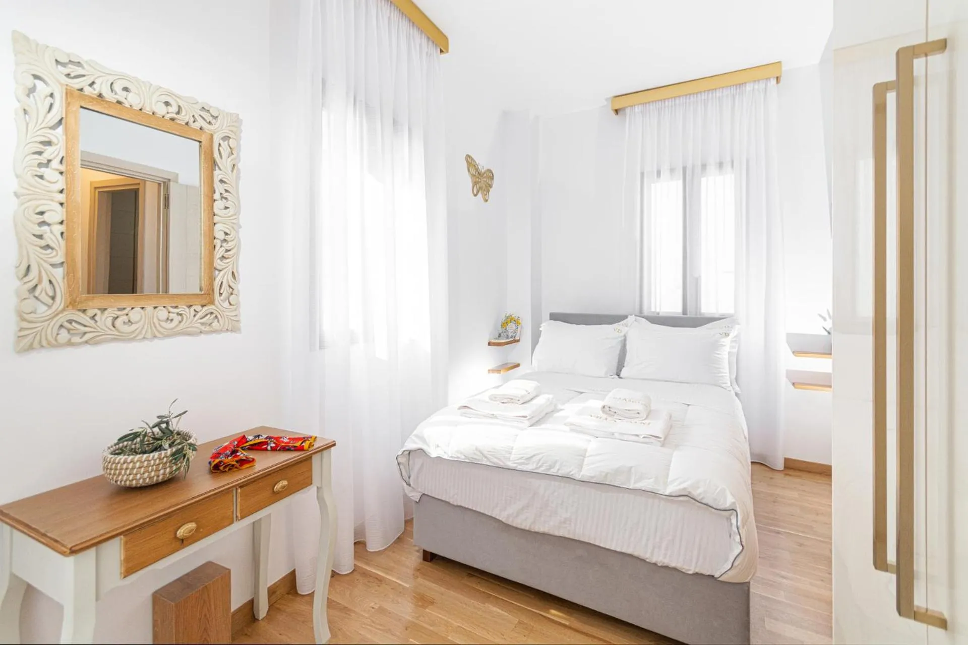 Bed in Villa Dafni - Lindos