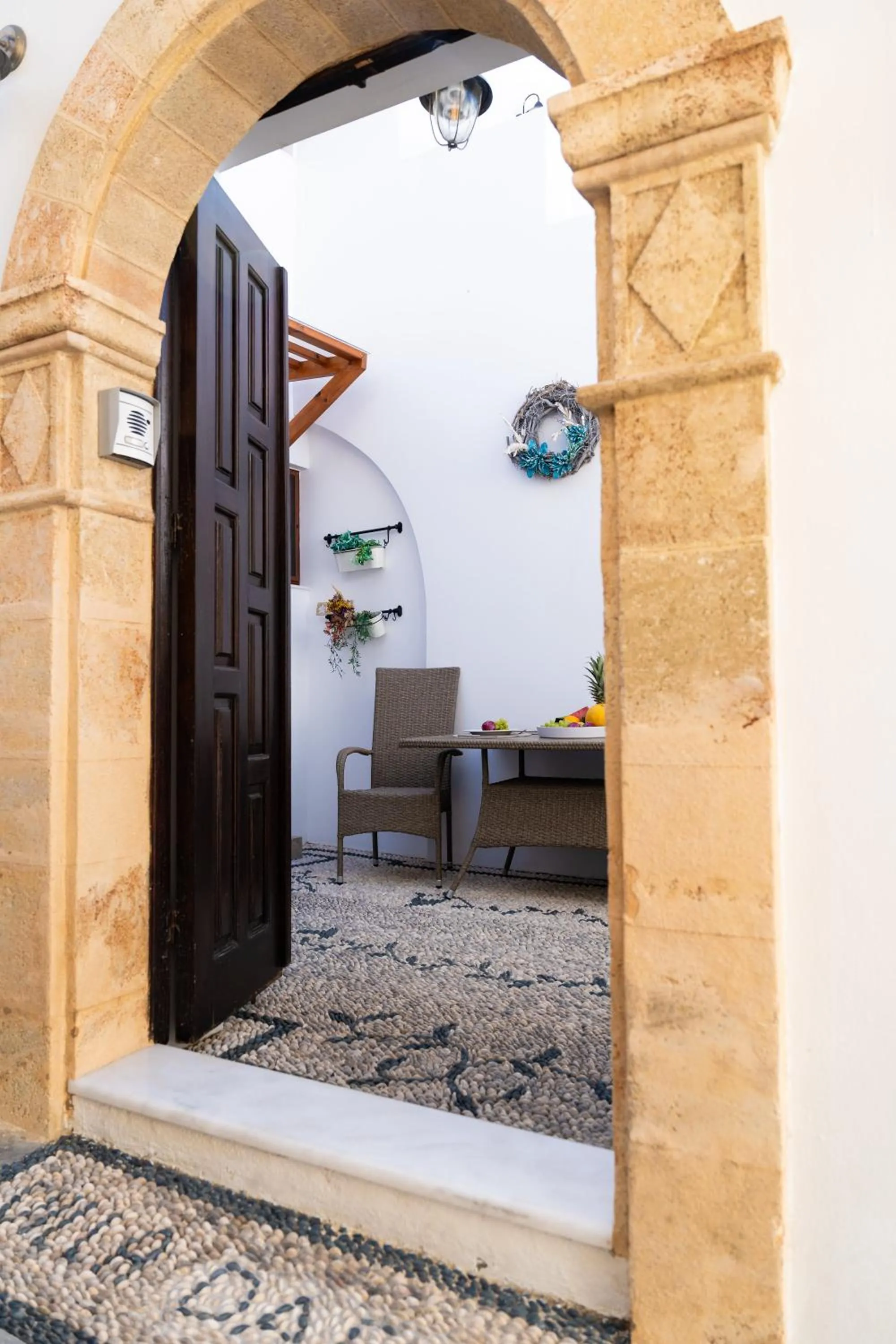 Facade/entrance in Villa Dafni - Lindos