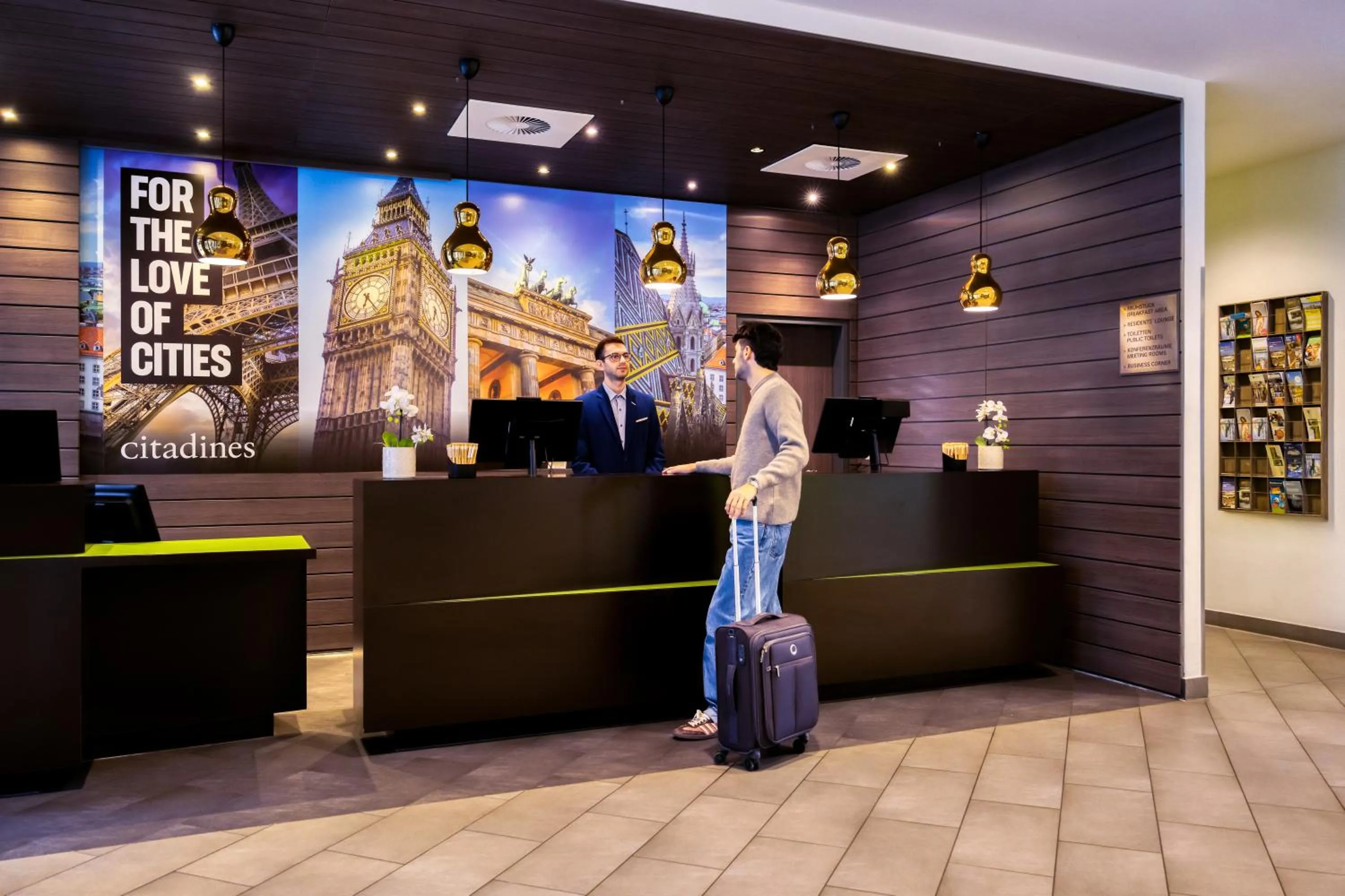 Lobby or reception in Citadines City Centre Frankfurt