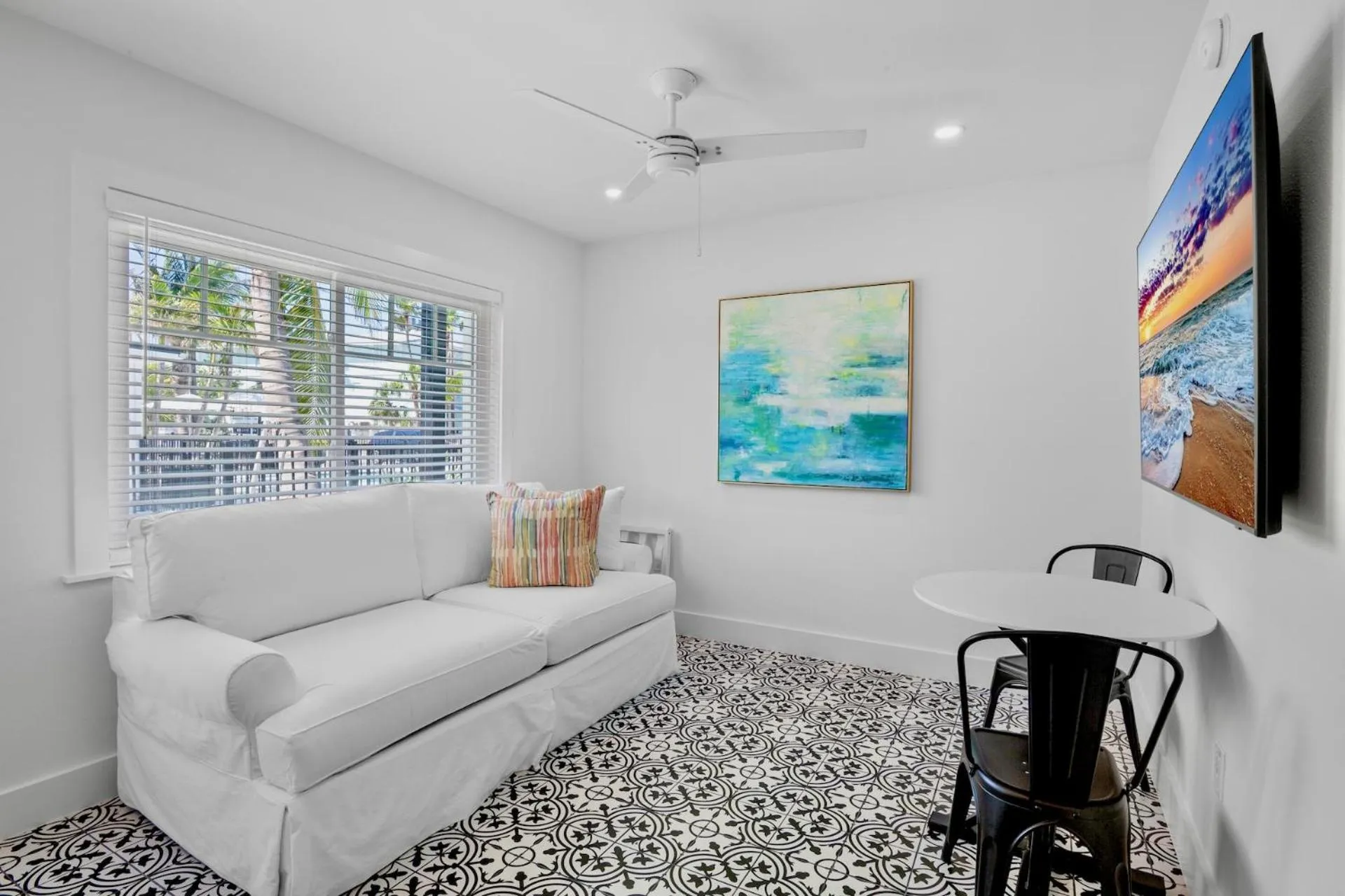 Seating area in Pelican Post at Anna Maria Island Inn