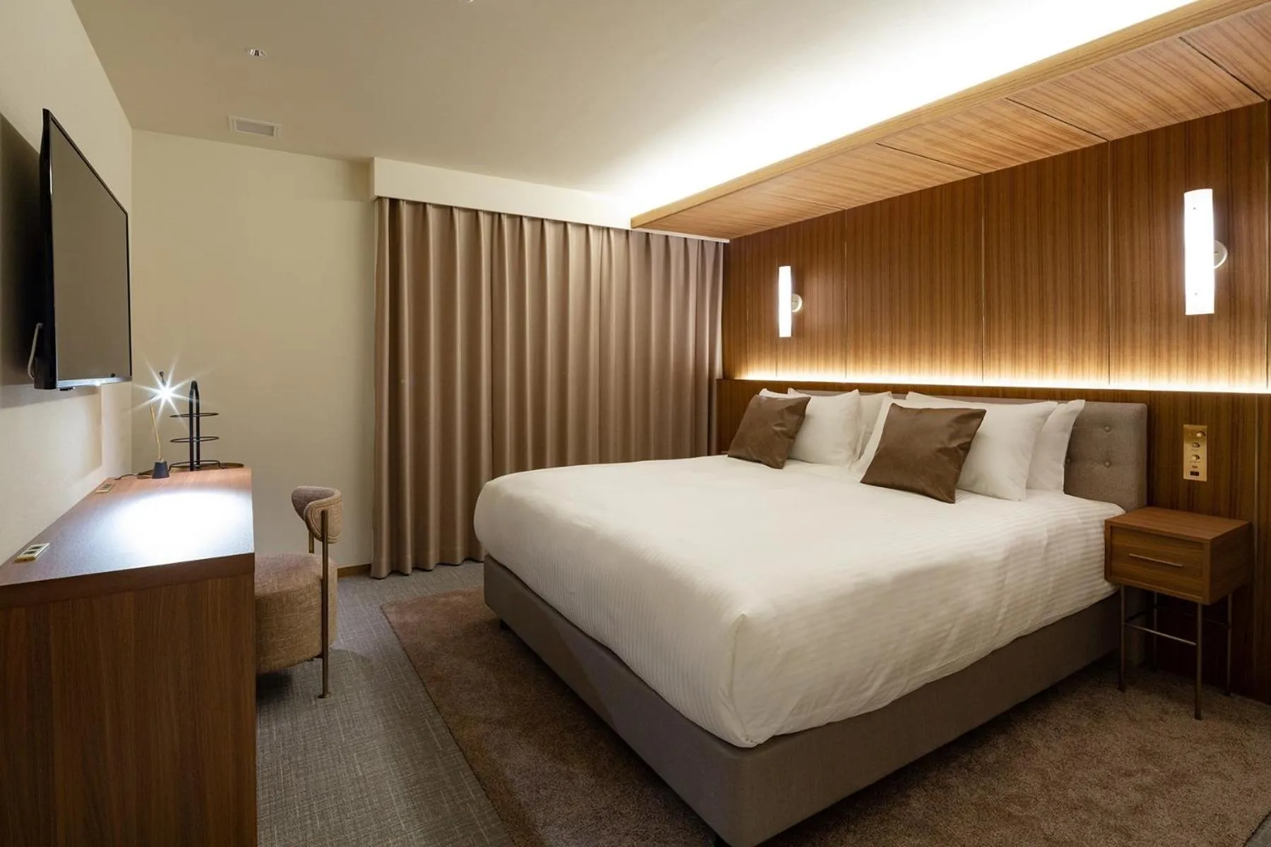 Bed in The OneFive Villa Fukuoka - Vacation STAY 33463v