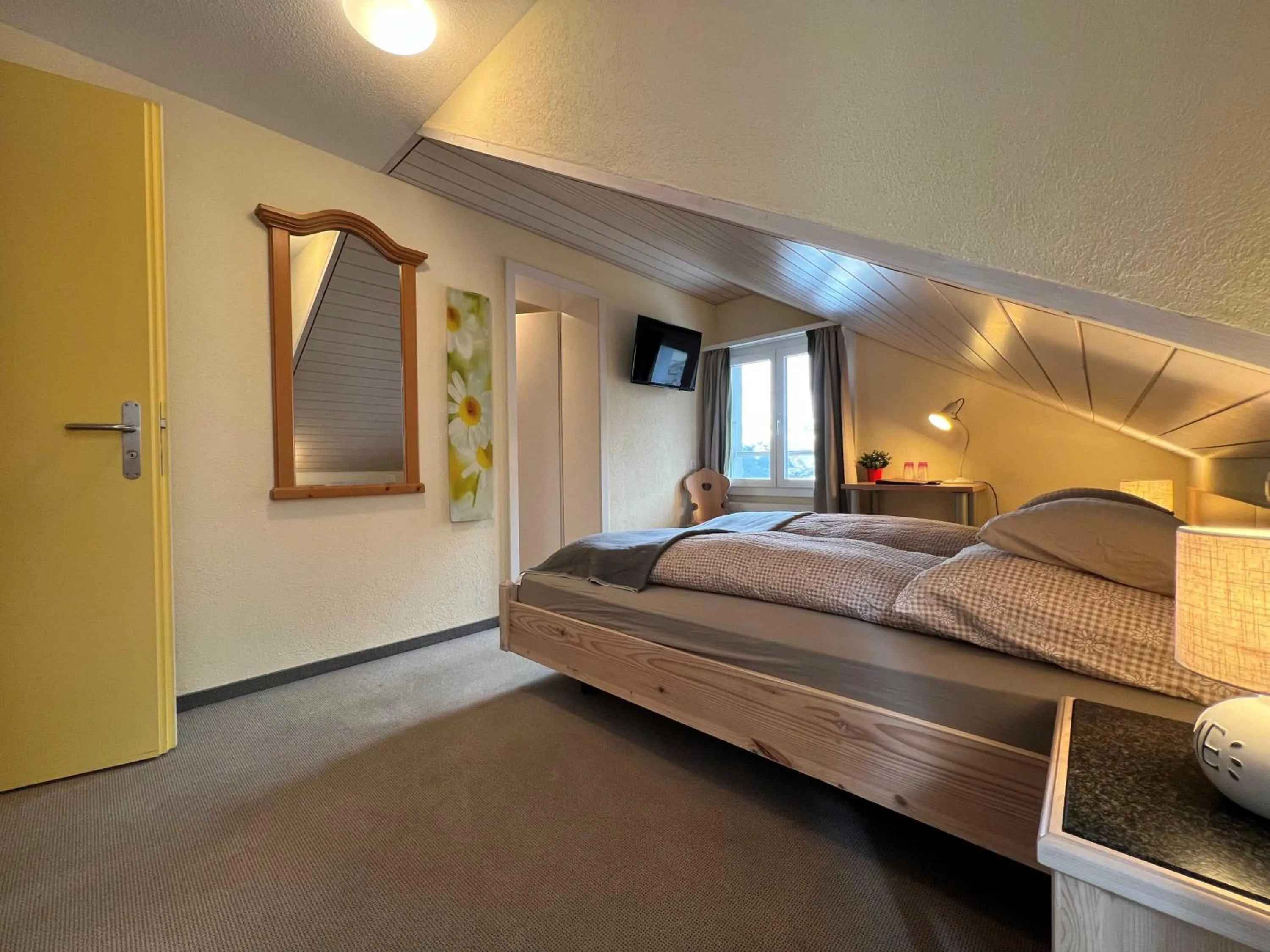 Small Double Room with Private Bathroom - single occupancy in Eiger Guesthouse
