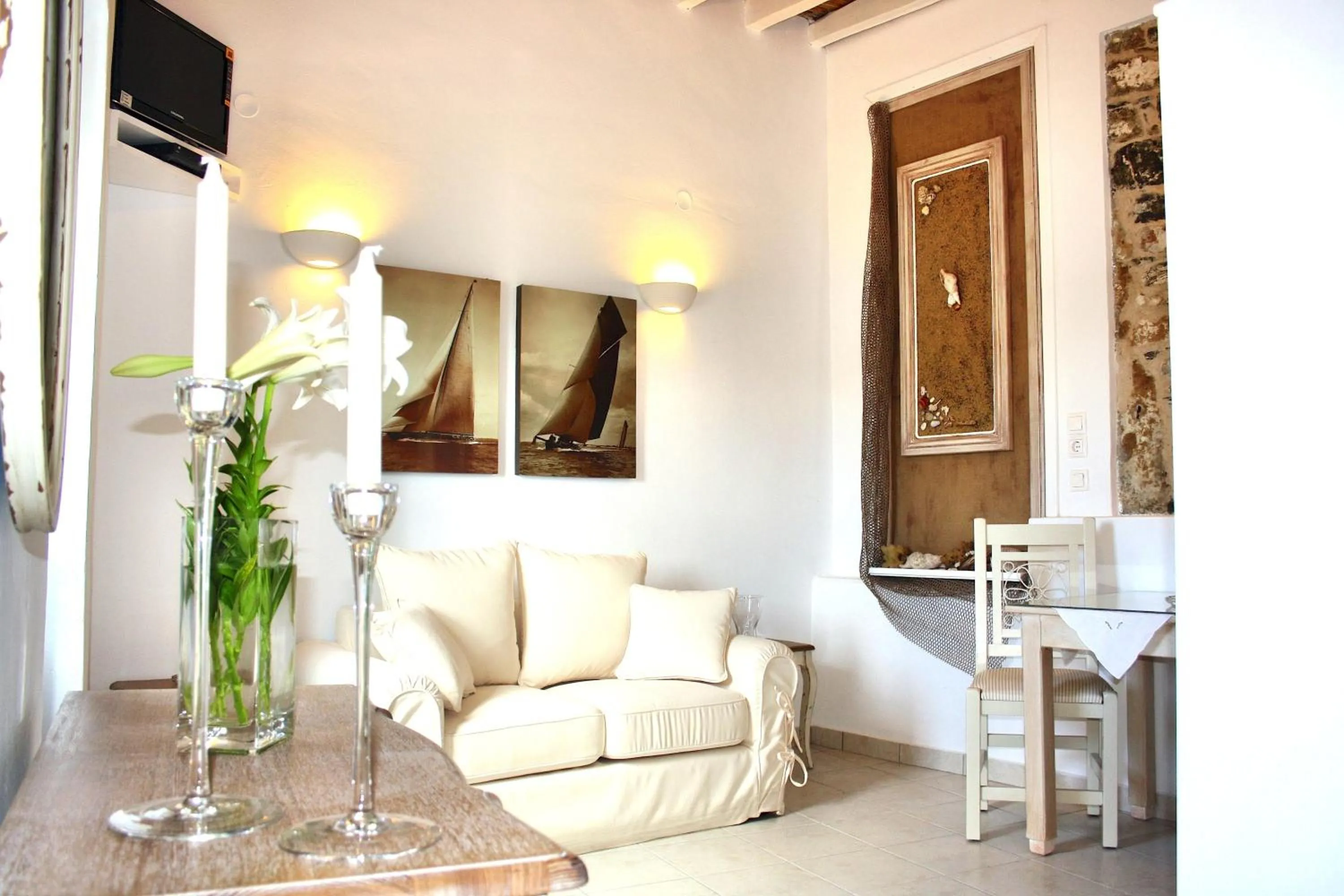 Seating area in Mariakis Studios