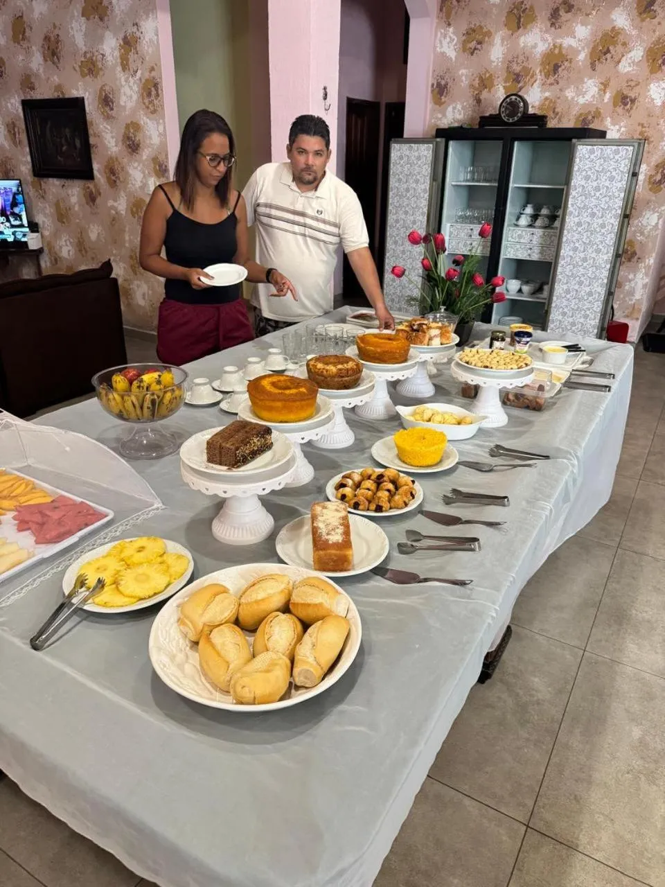 Buffet breakfast in Pousada Canavieiras Frederic
