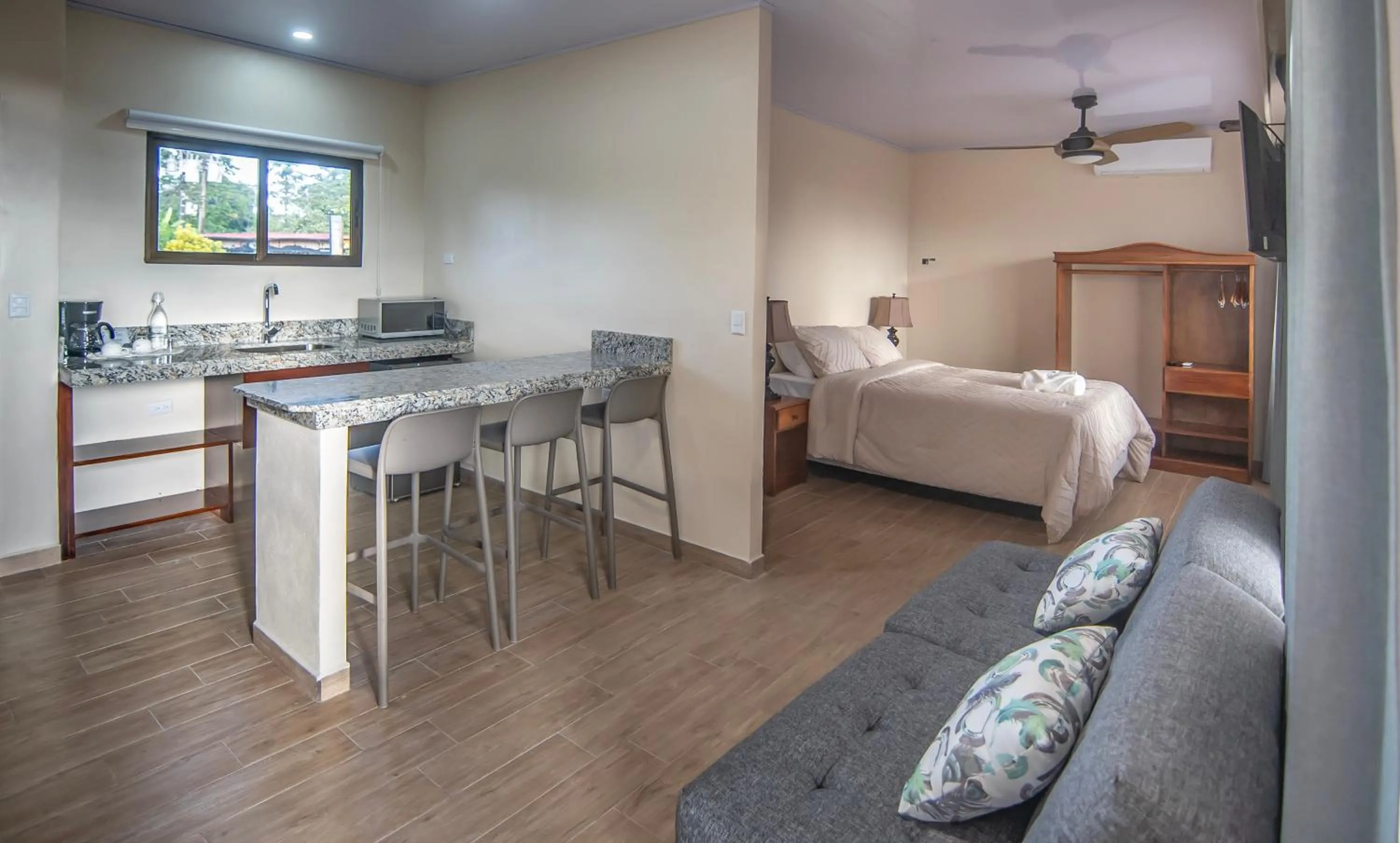 Bed in Hotel Lavas Tacotal