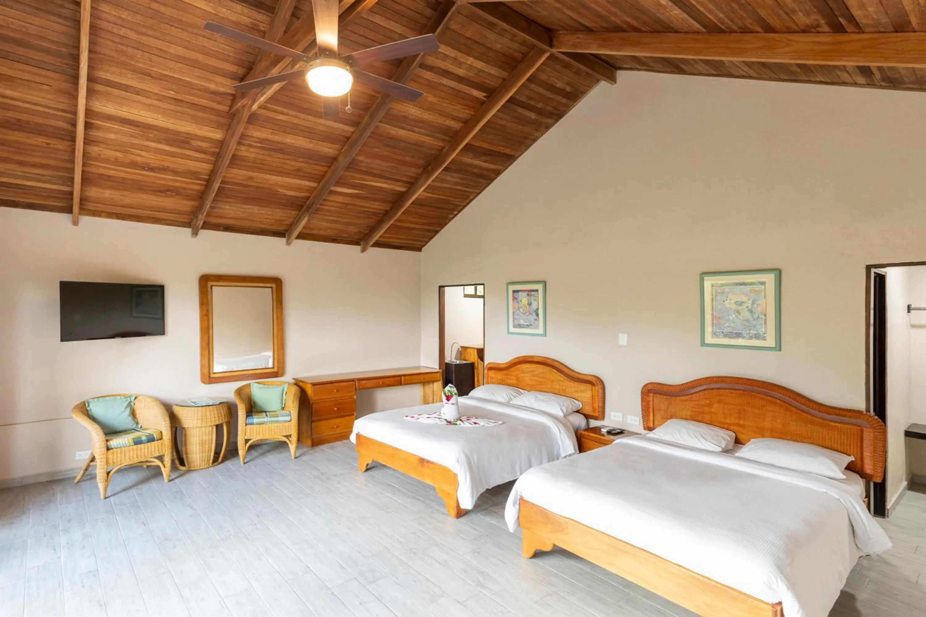 Bed in Hotel Lavas Tacotal