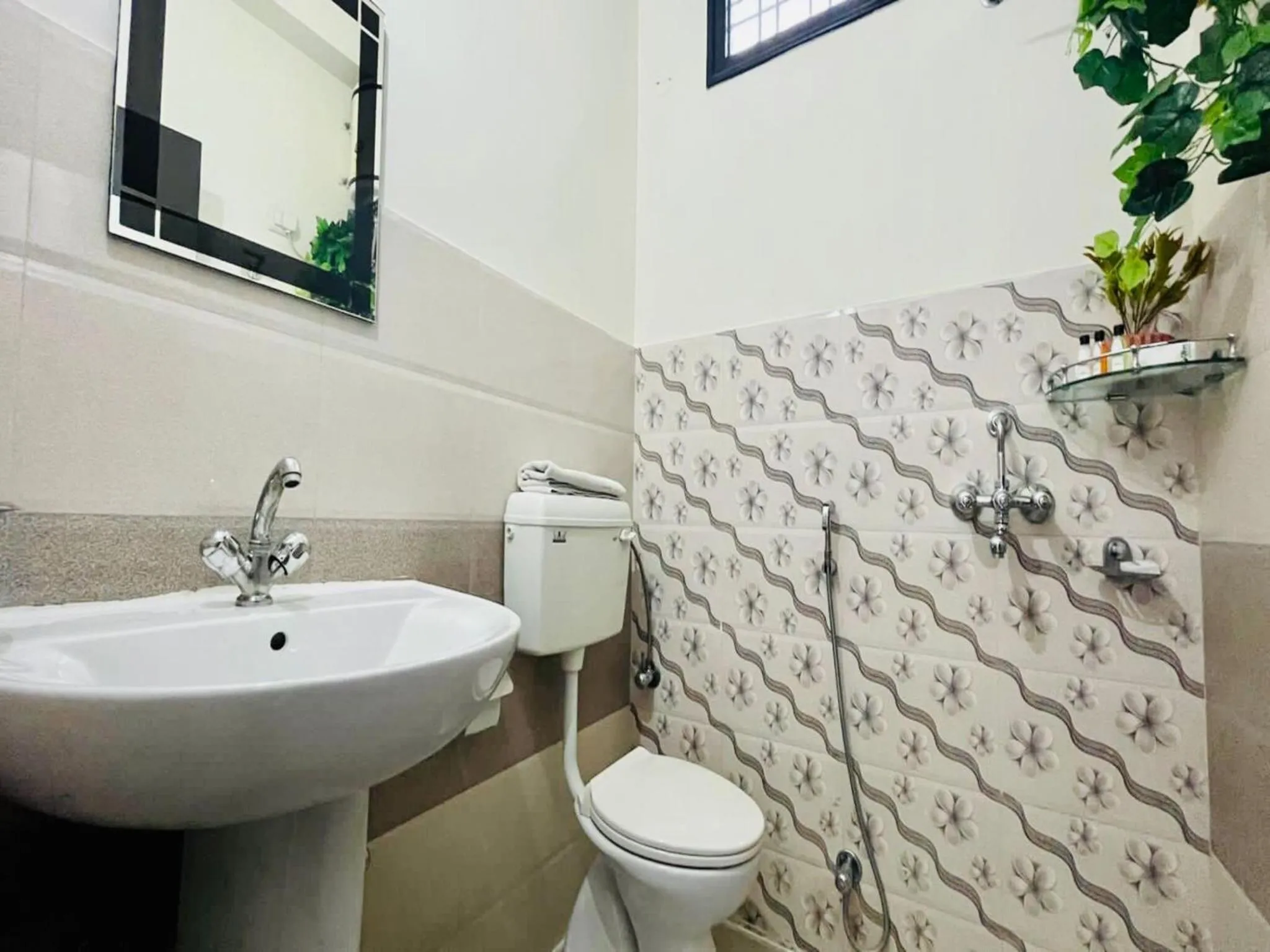 Bathroom in BluO 2BR Jaipur - Lift, Balcony, Parking, Terrace