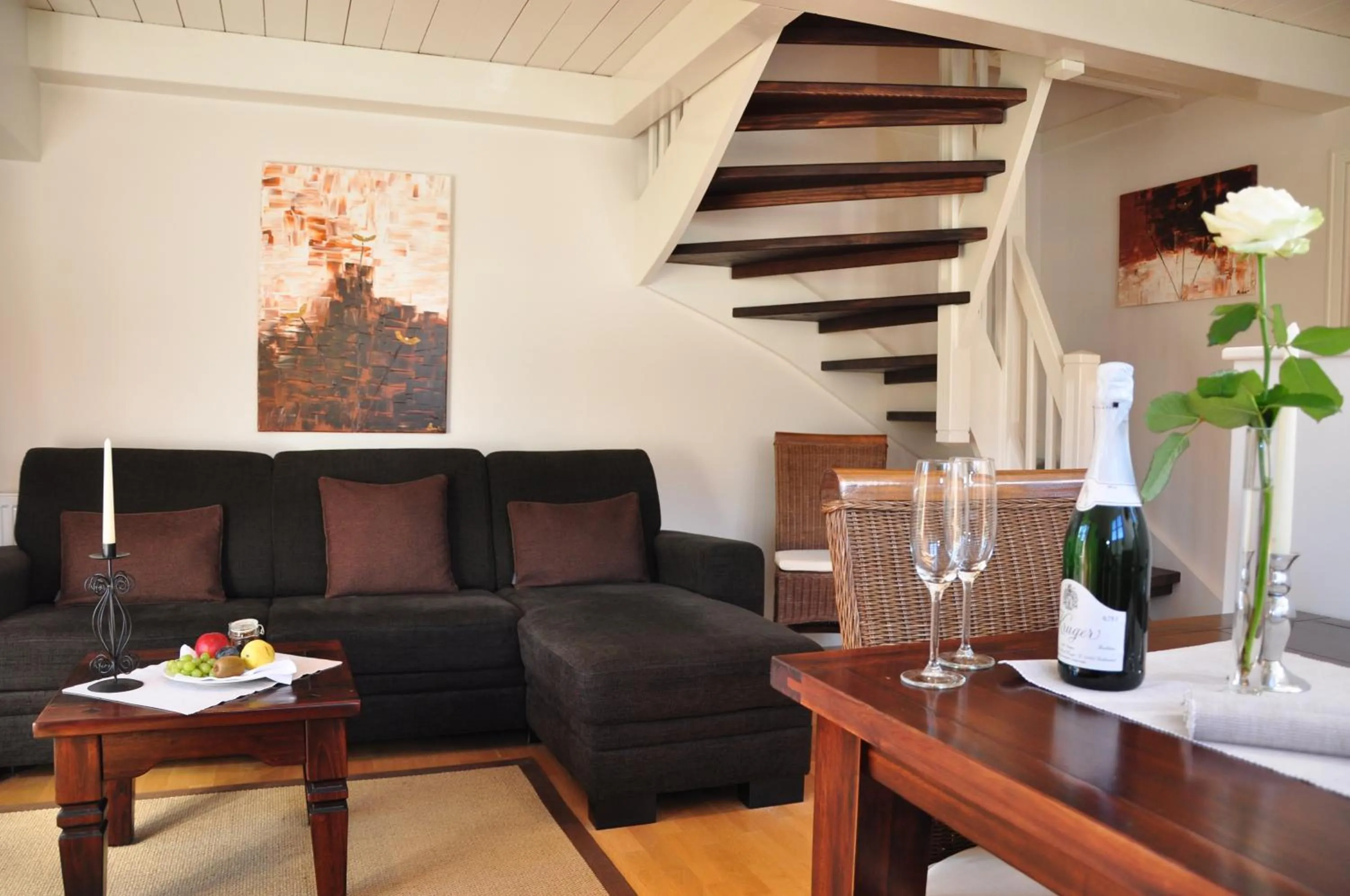 Seating area in Rackmers Hof - Suiten Hotel garni mit Sauna