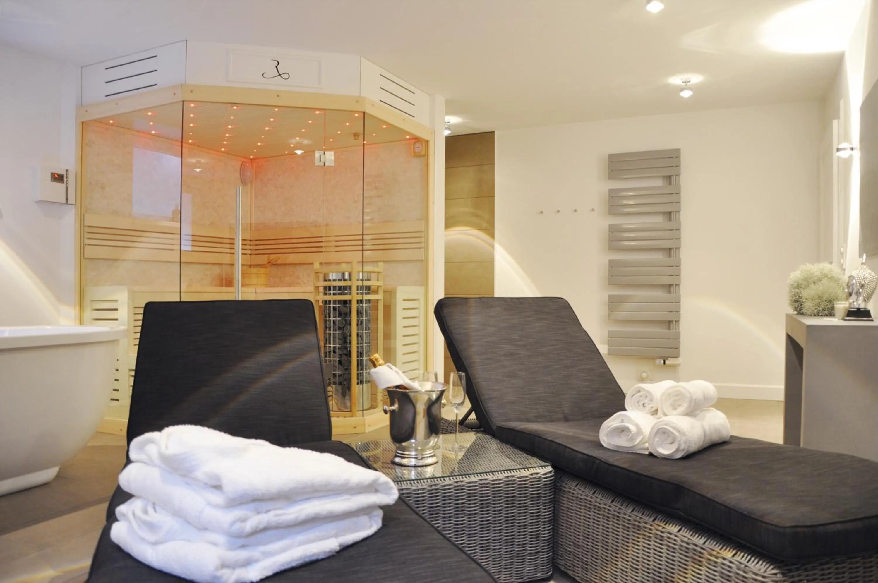 Spa and wellness centre/facilities in Rackmers Hof - Suiten Hotel garni mit Sauna