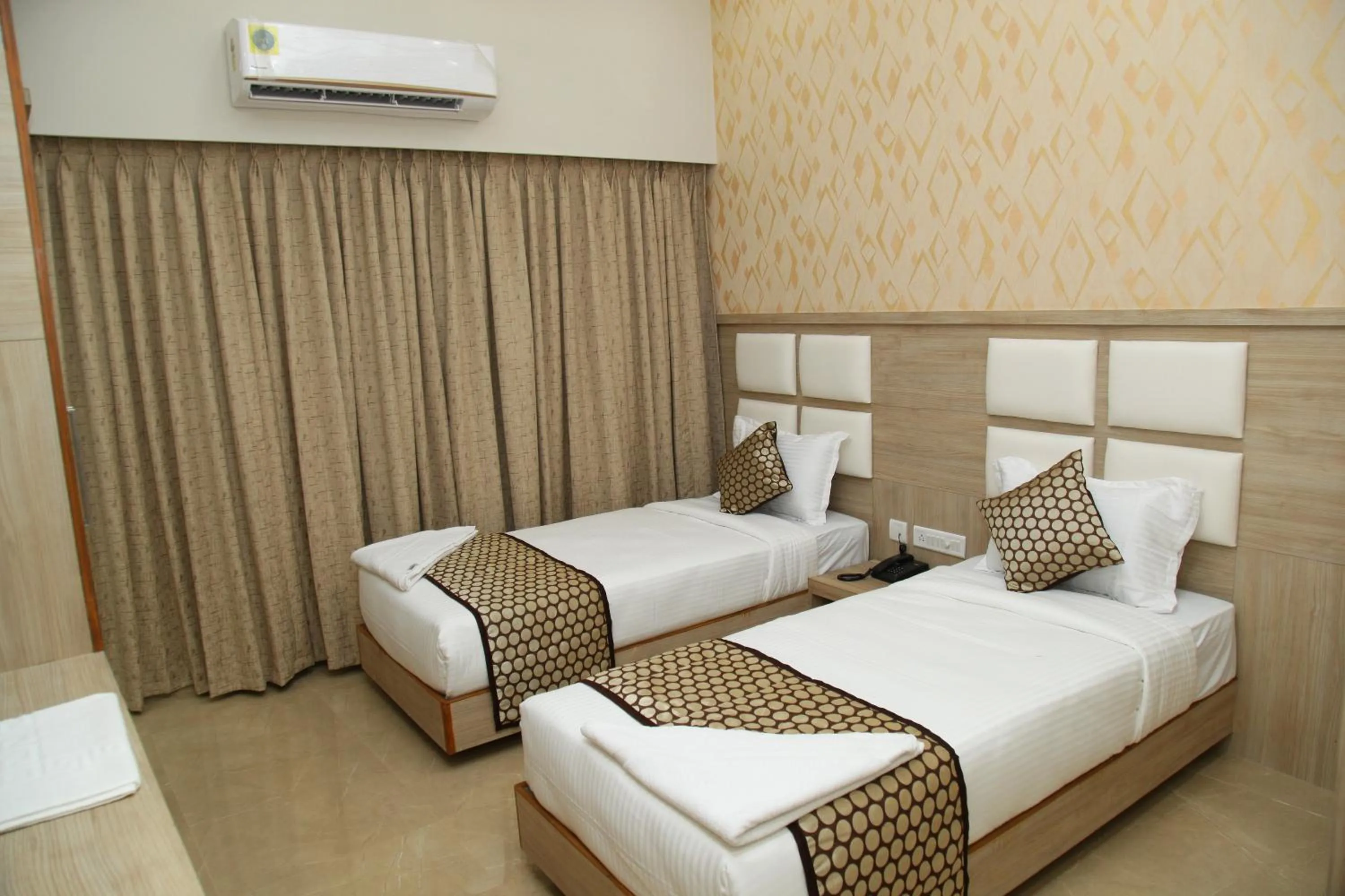 Bed in century courtyard