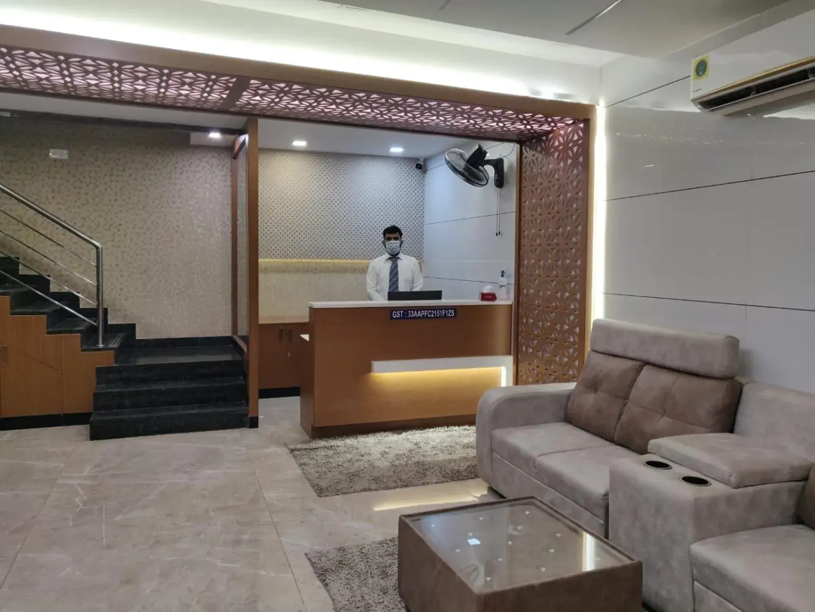 Lobby or reception in century courtyard Lobby or reception in century courtyard