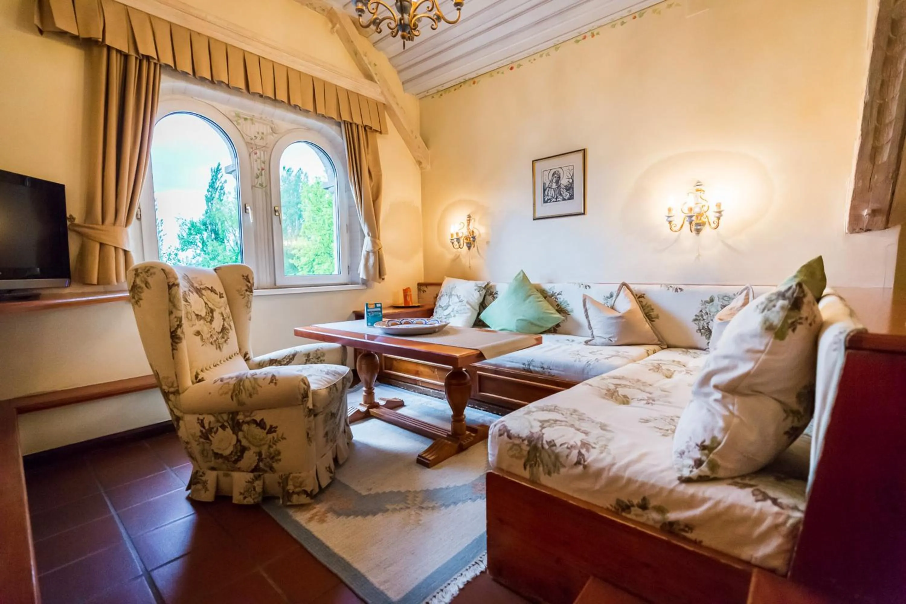Living room in Hotel Schloss Leonstain