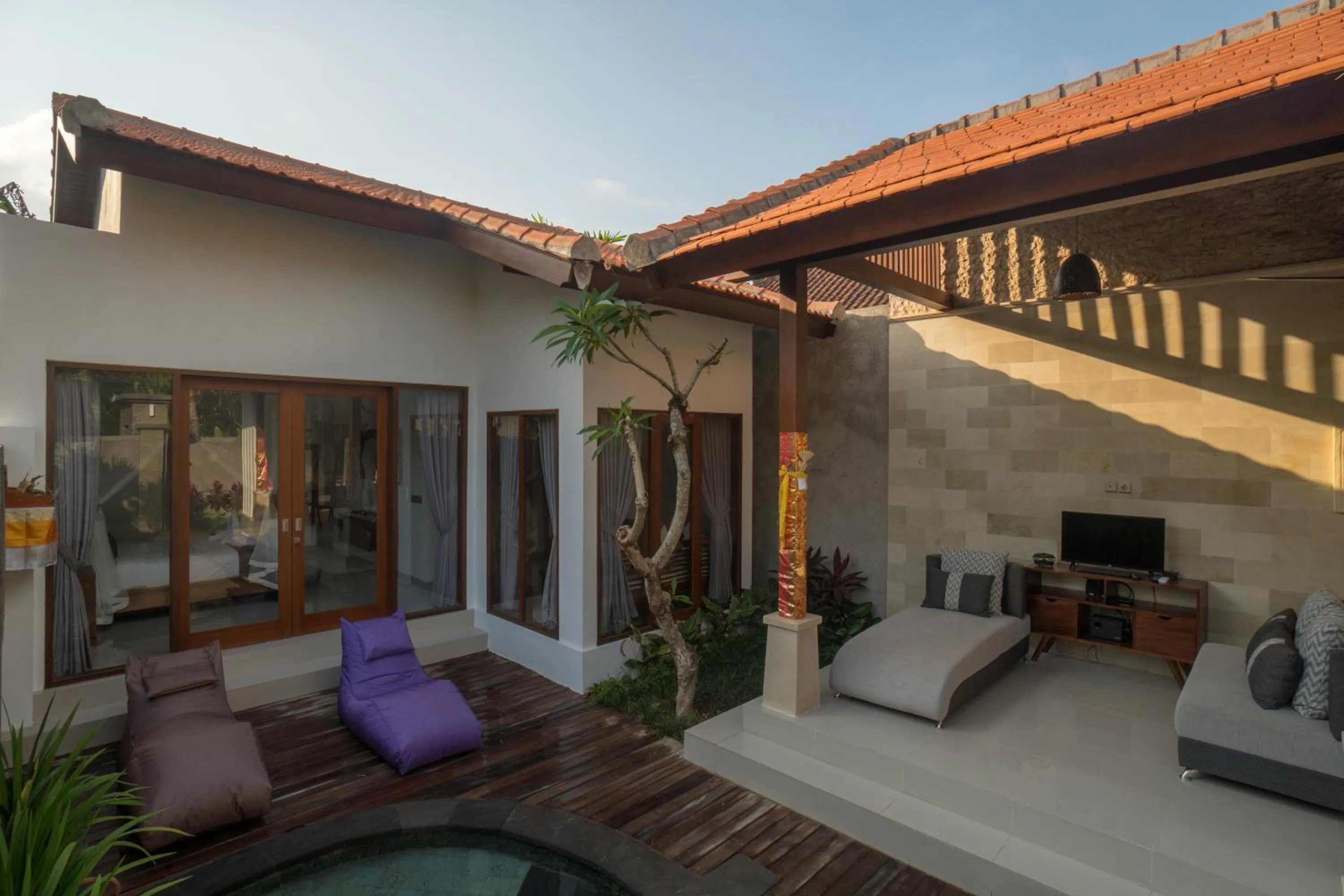 Living room in Royani Villa