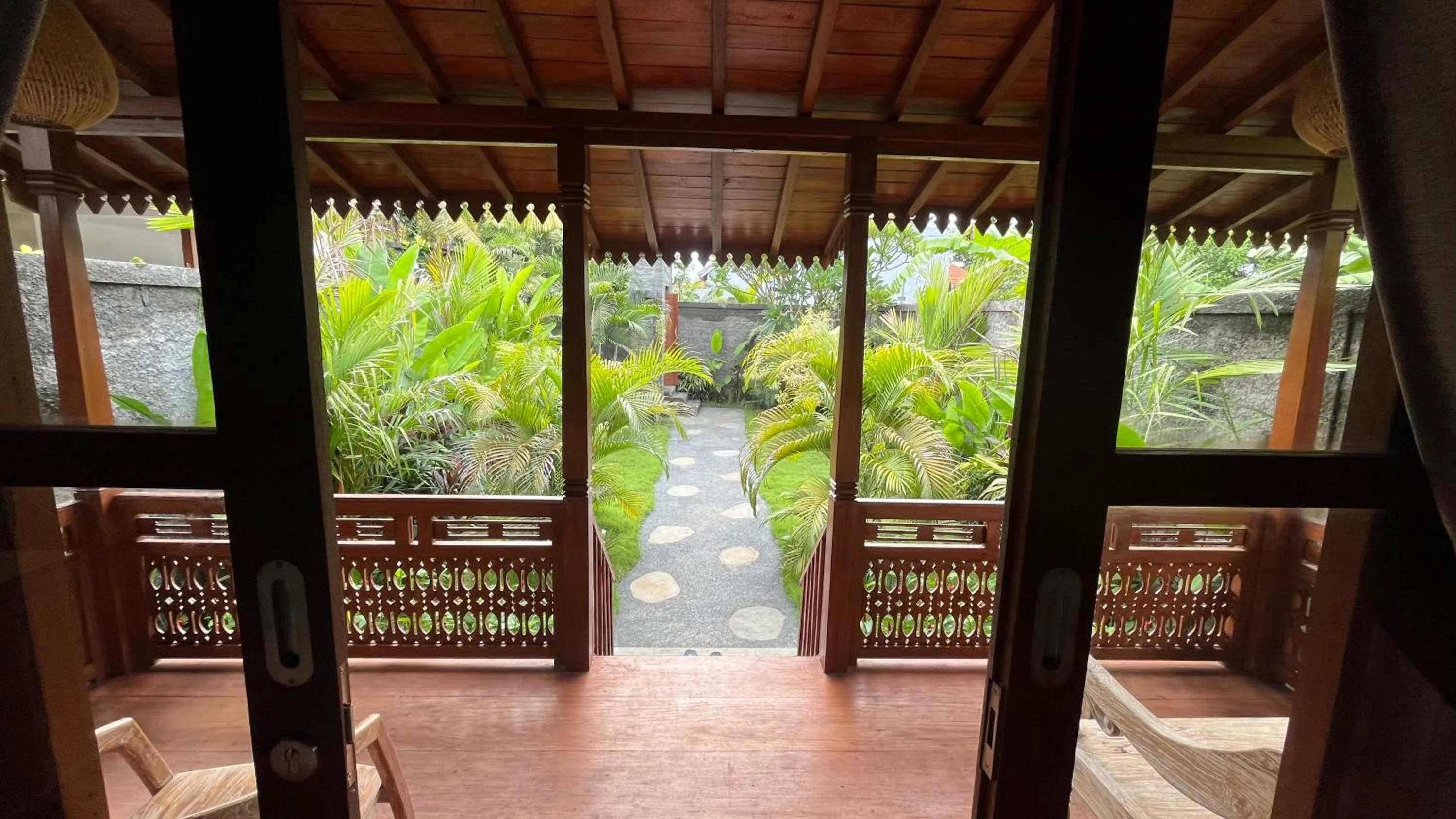 Garden view in Royani Villa
