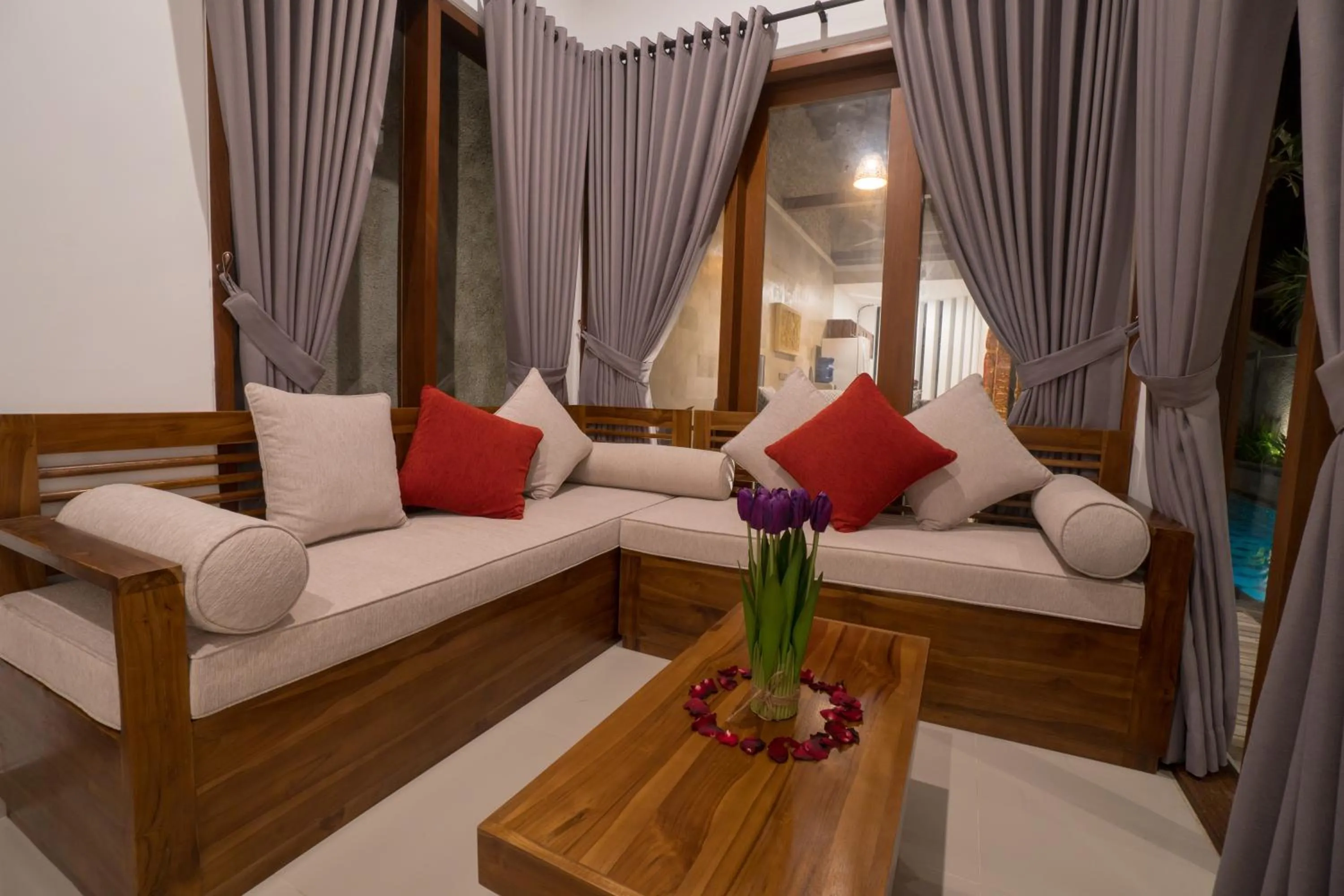 Living room in Royani Villa