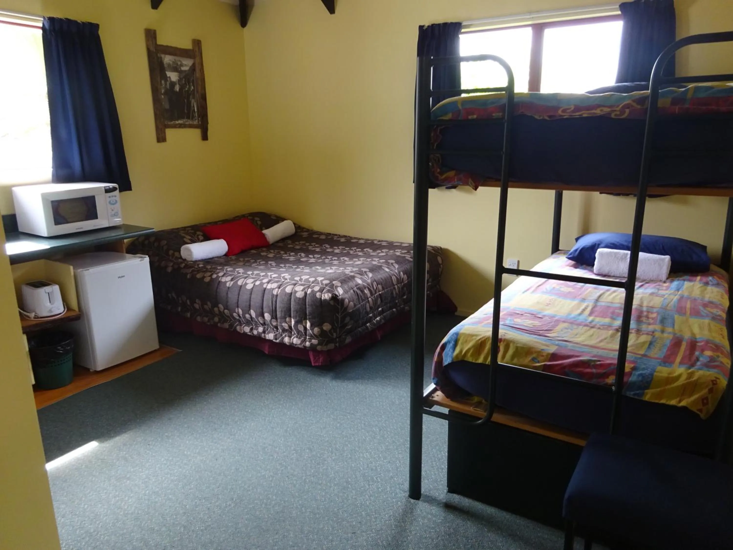 Bed in Glow Worm Accommodation