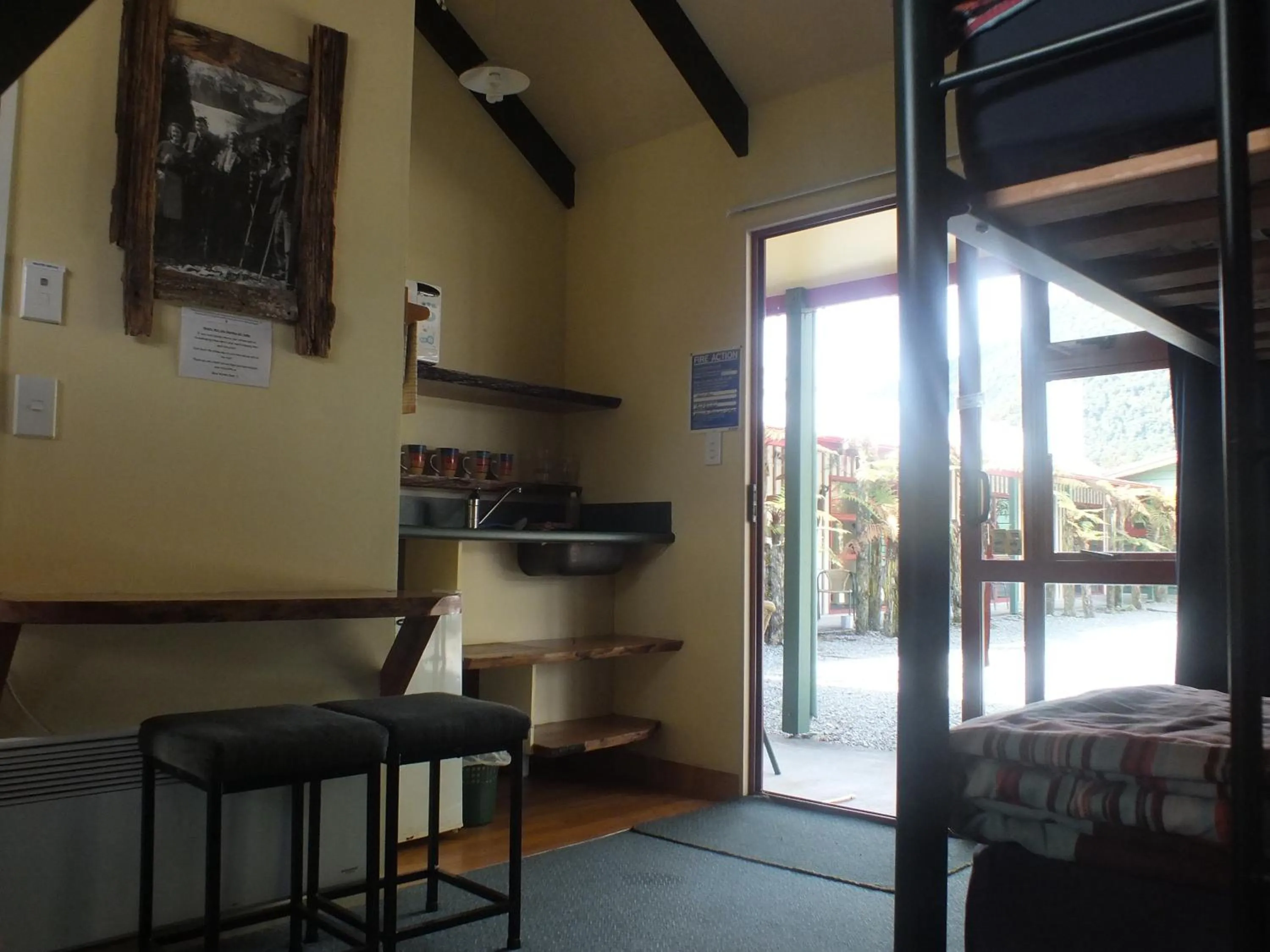 Bed in Glow Worm Accommodation