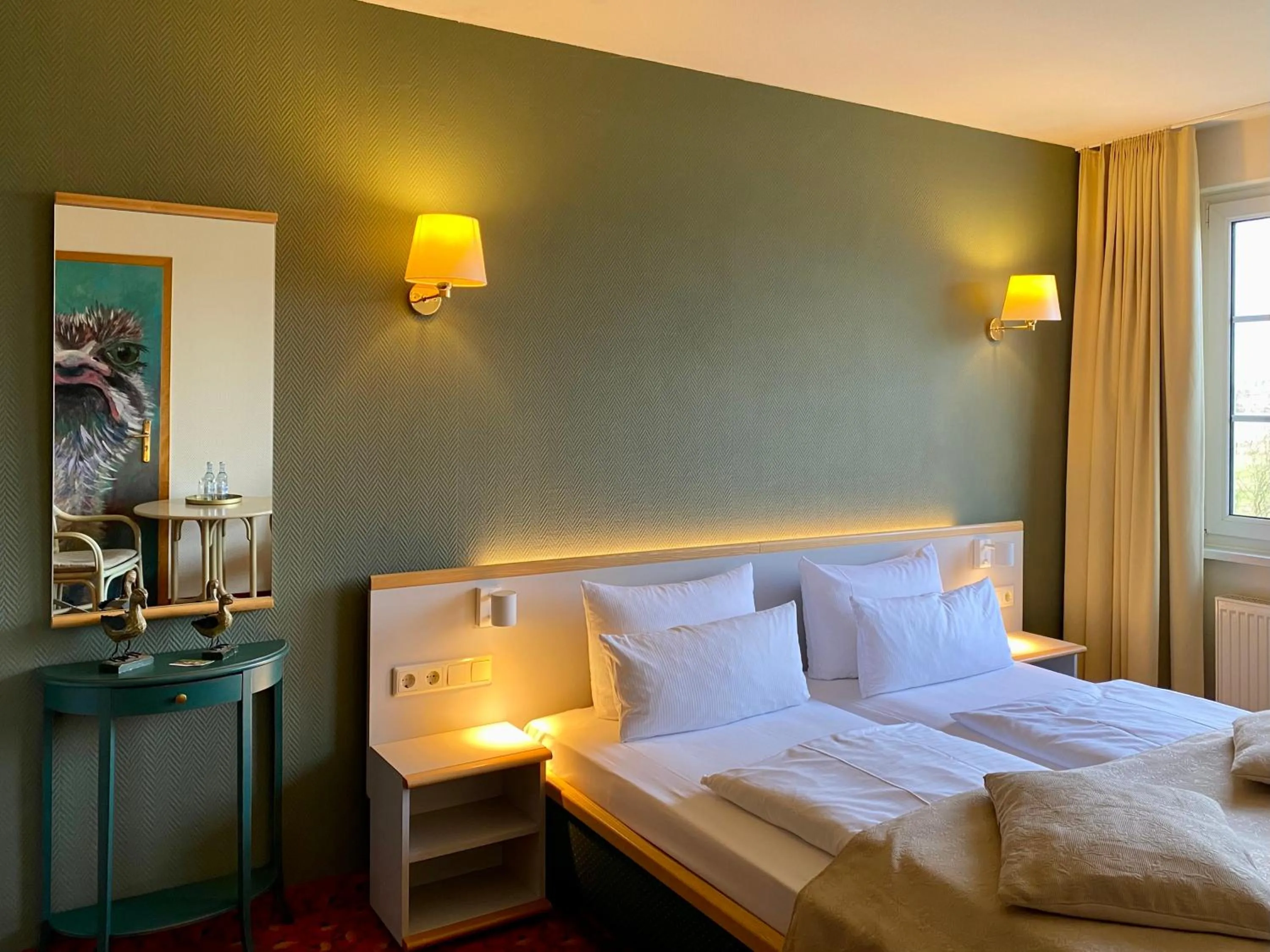 Photo of the whole room, Bed in Hotel am Müritz-Nationalpark