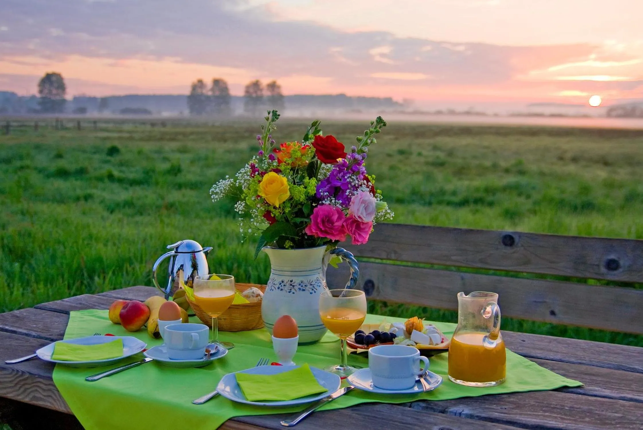 Sunrise in Hotel am Müritz-Nationalpark