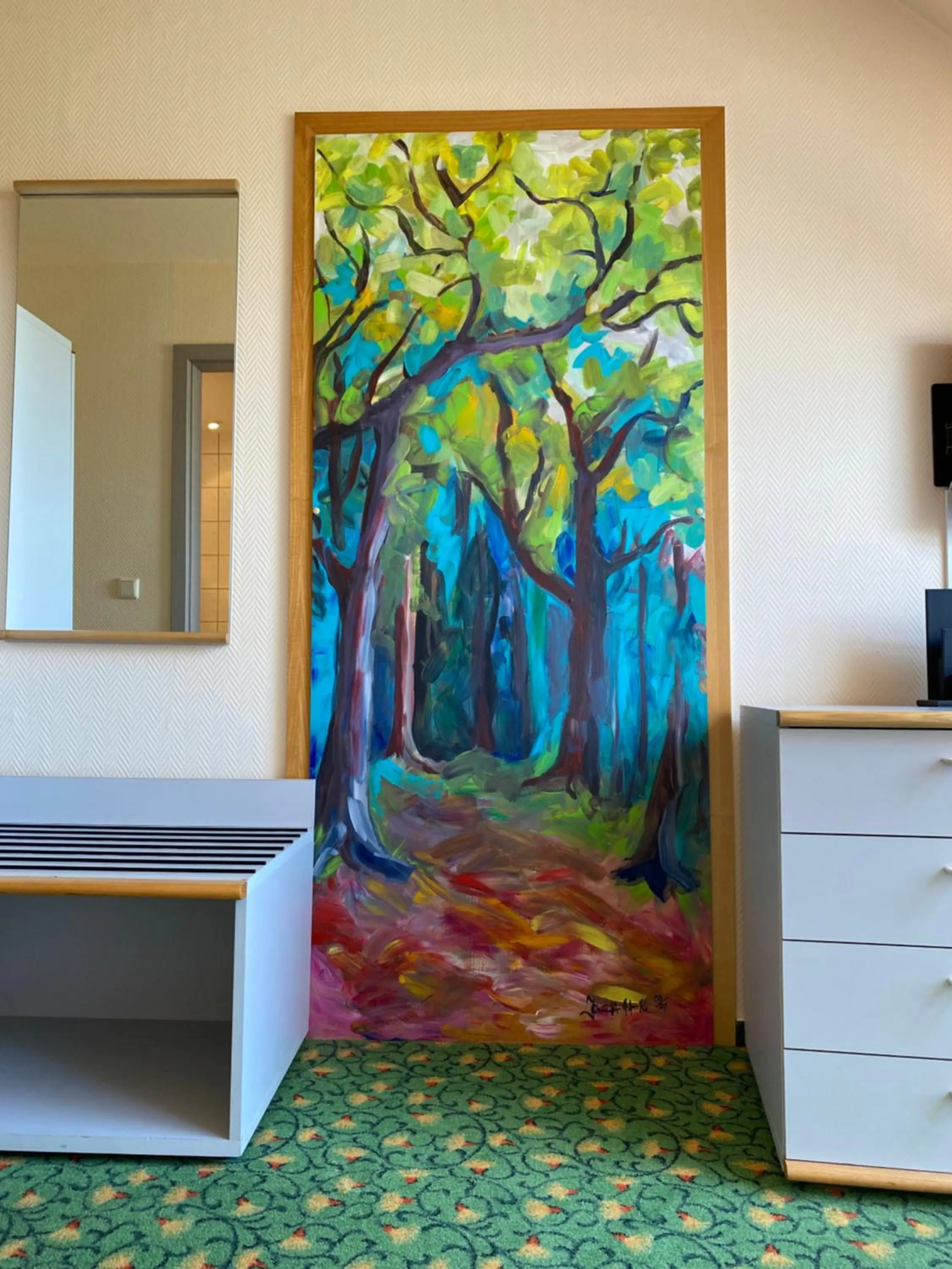 Photo of the whole room, Bed in Hotel am Müritz-Nationalpark