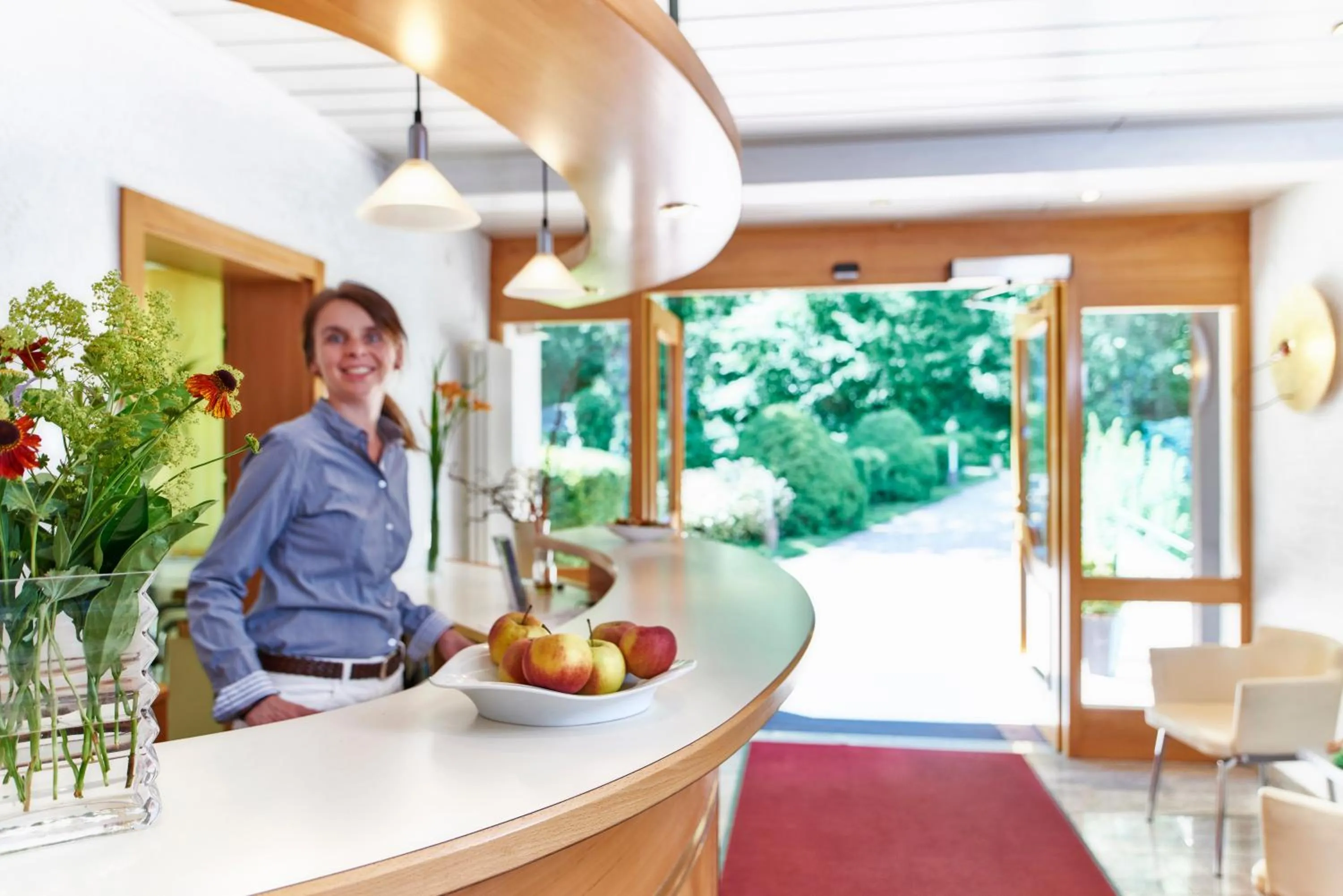 Lobby or reception in Waldhotel Sulzbachtal