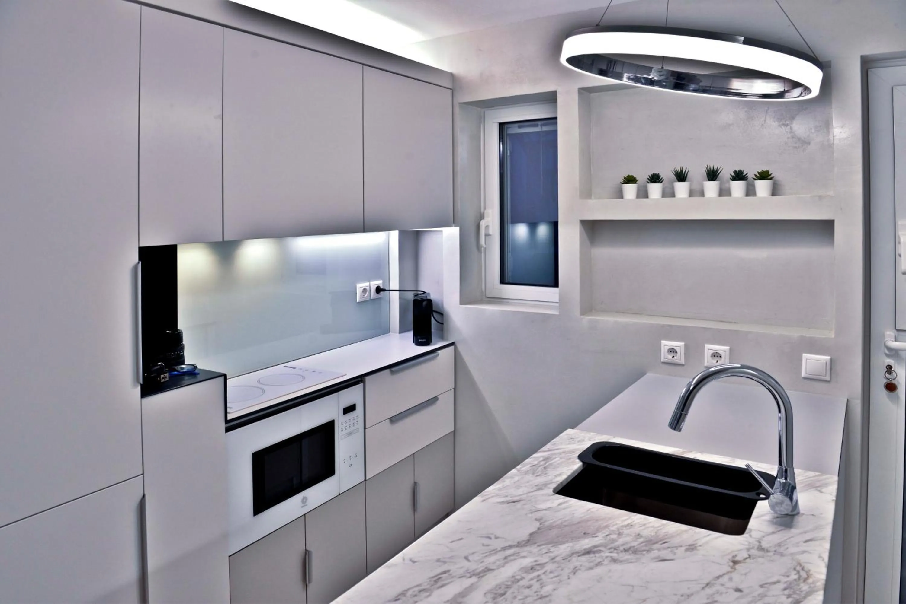 Kitchen or kitchenette in kolonaki Penthouse panoramic Acropolis view