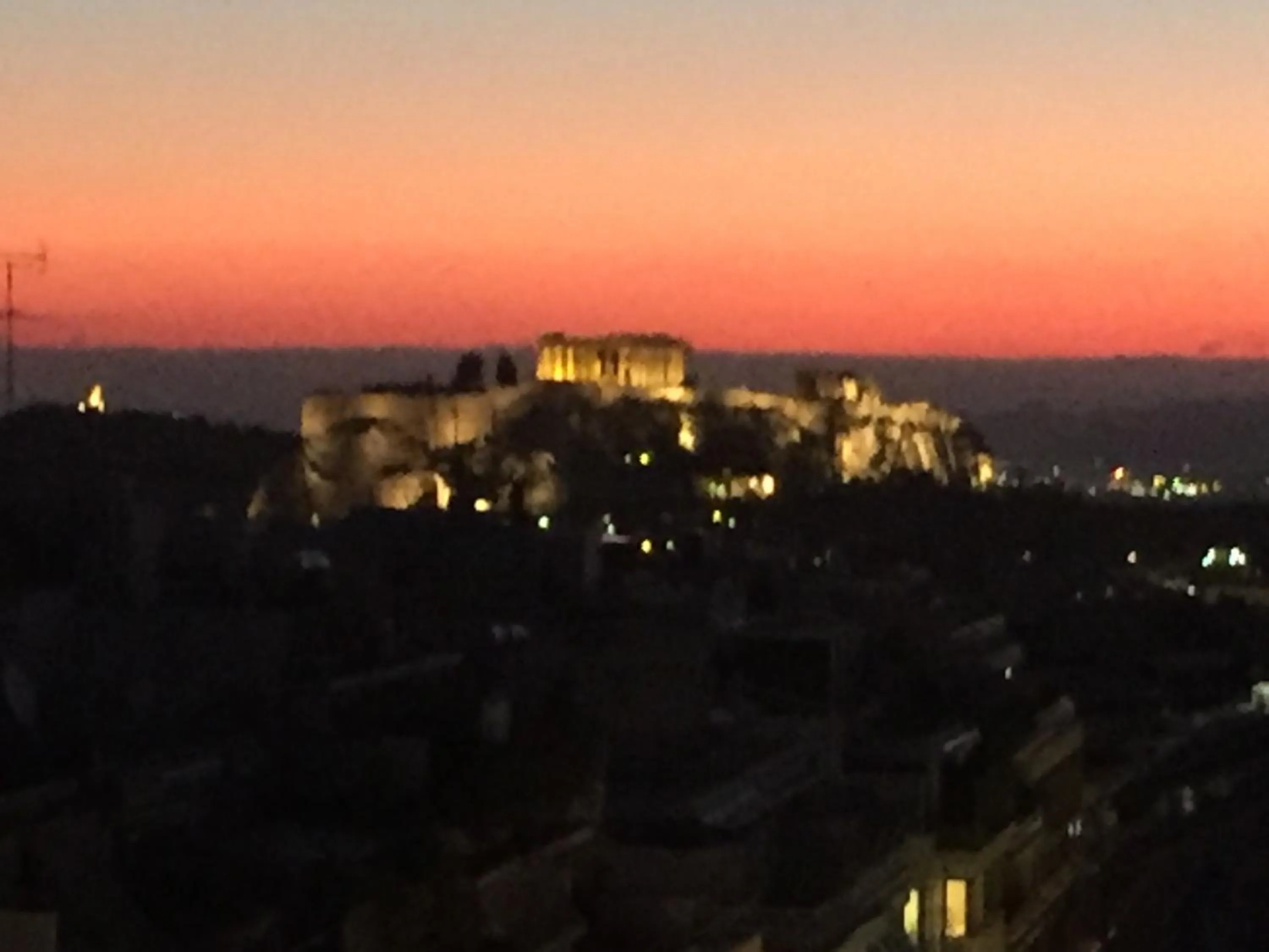 Night in kolonaki Penthouse panoramic Acropolis view