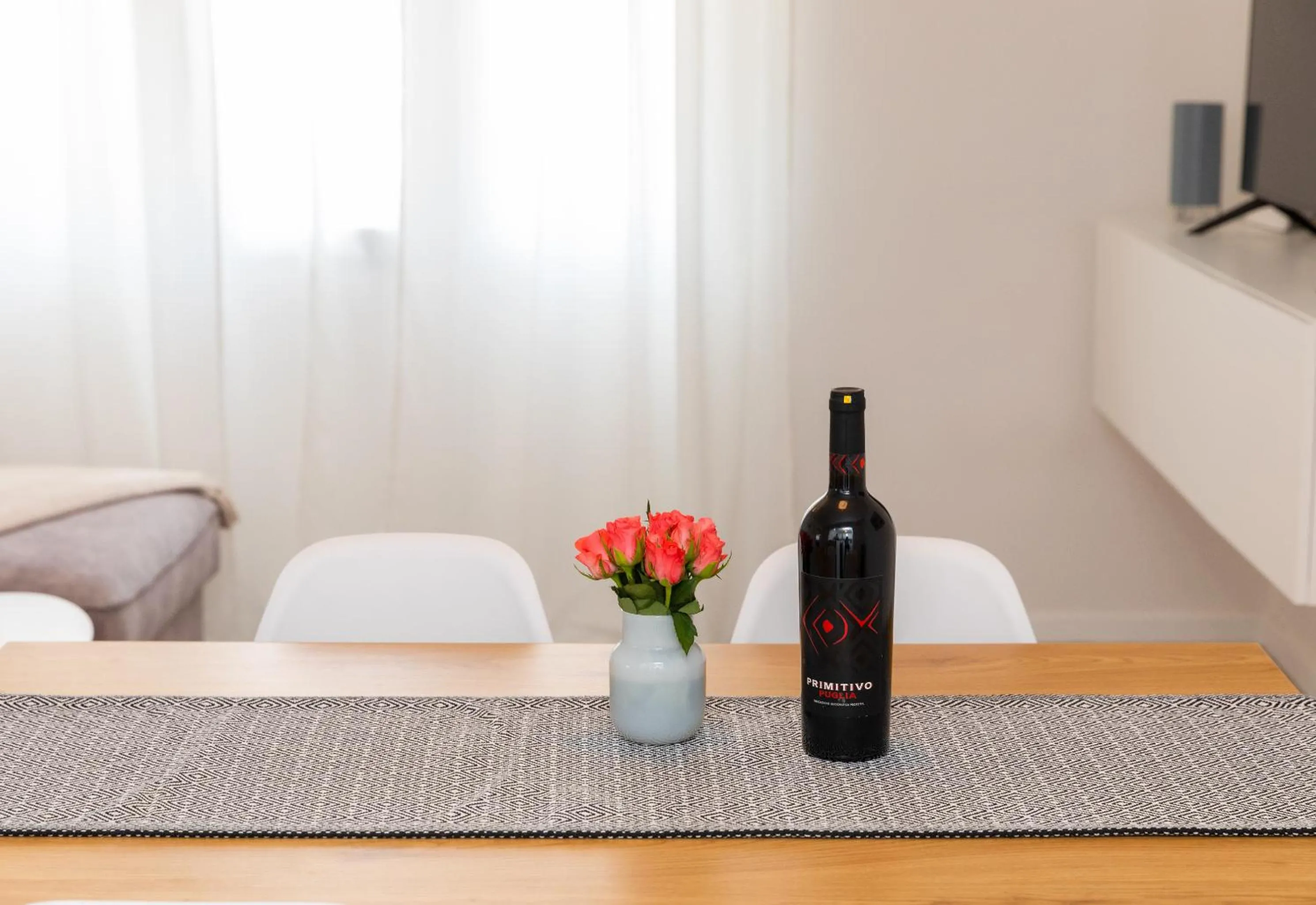 Drinks in Two Flowers Luxury Apartment