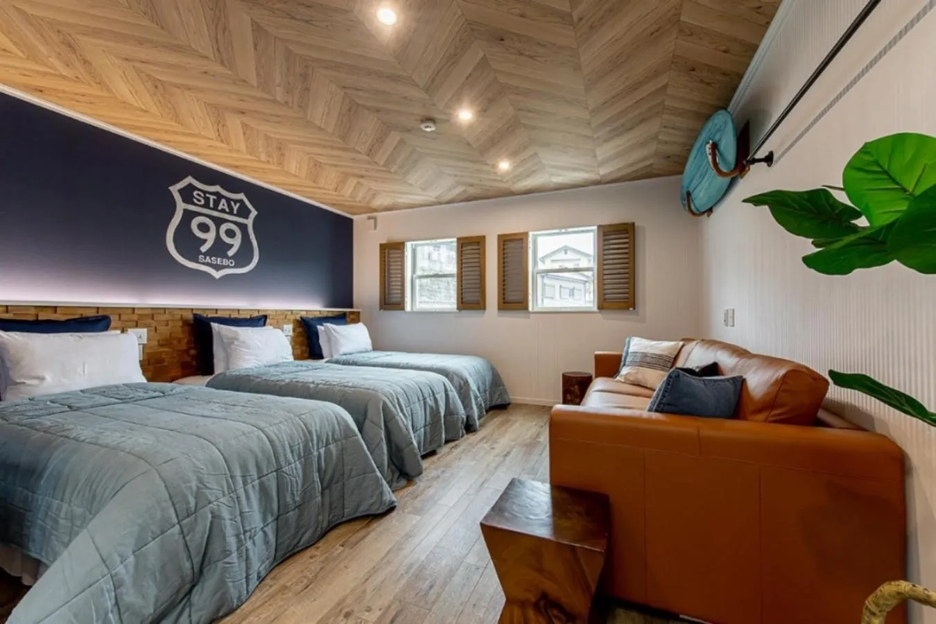 Photo of the whole room, Bed in SGx 99 Stay Sasebo