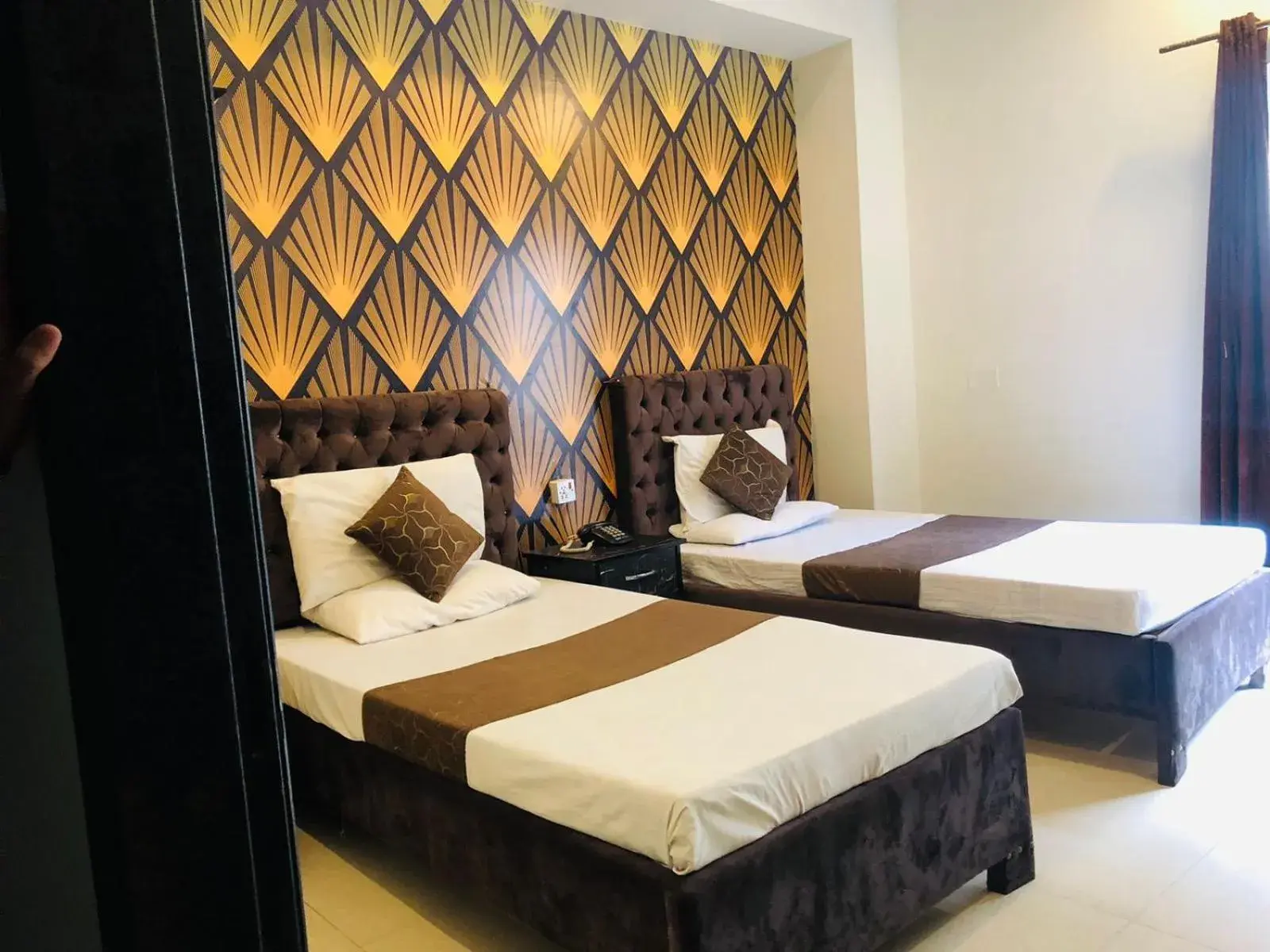 Bed in Hotel Tulip Inn Bed in Hotel Tulip Inn