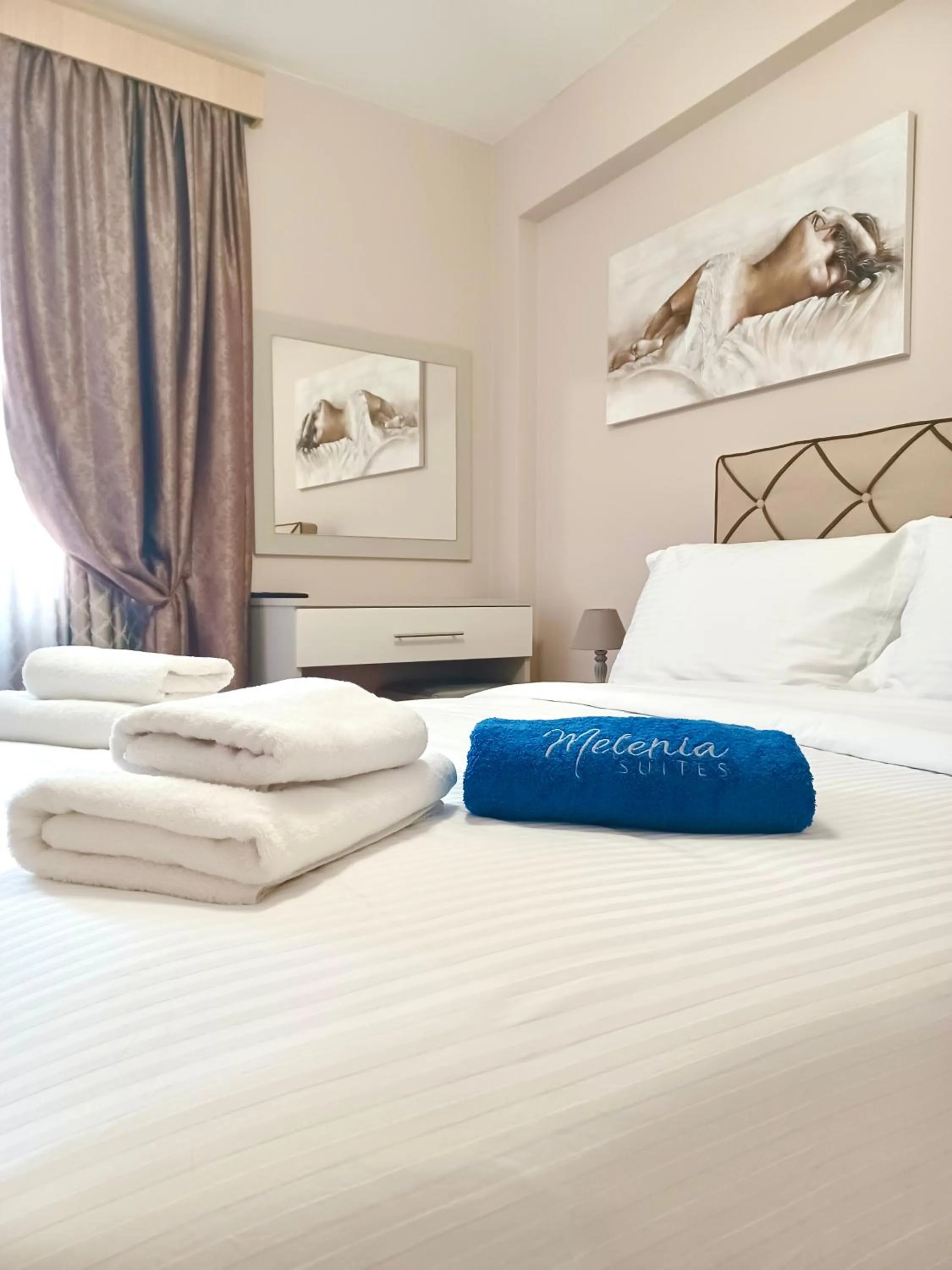 Bedroom in Melenia Suites