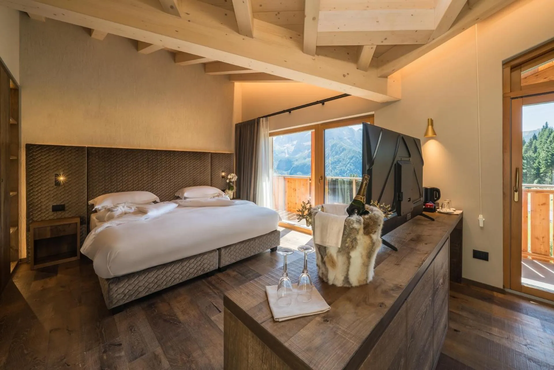 Bed in Hotel Lorenzetti