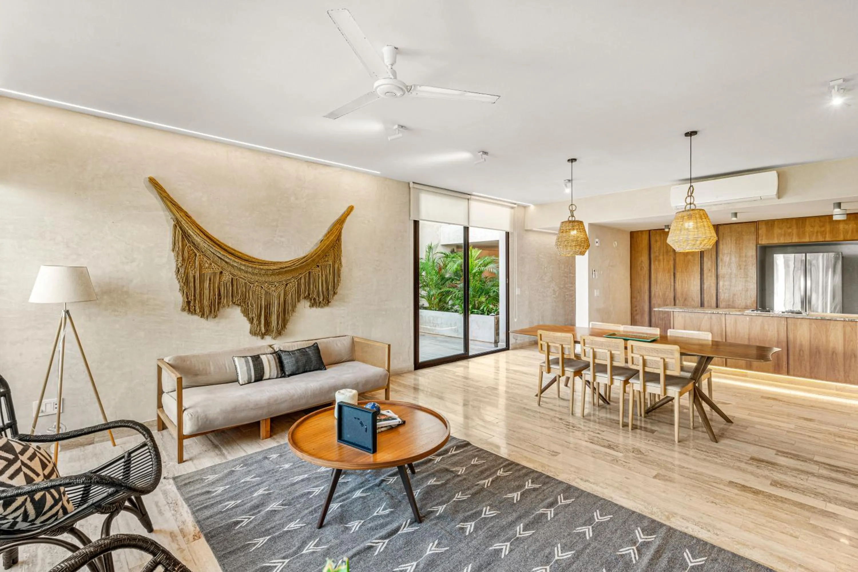 Living room in 307 Amazing jungle view apartment.