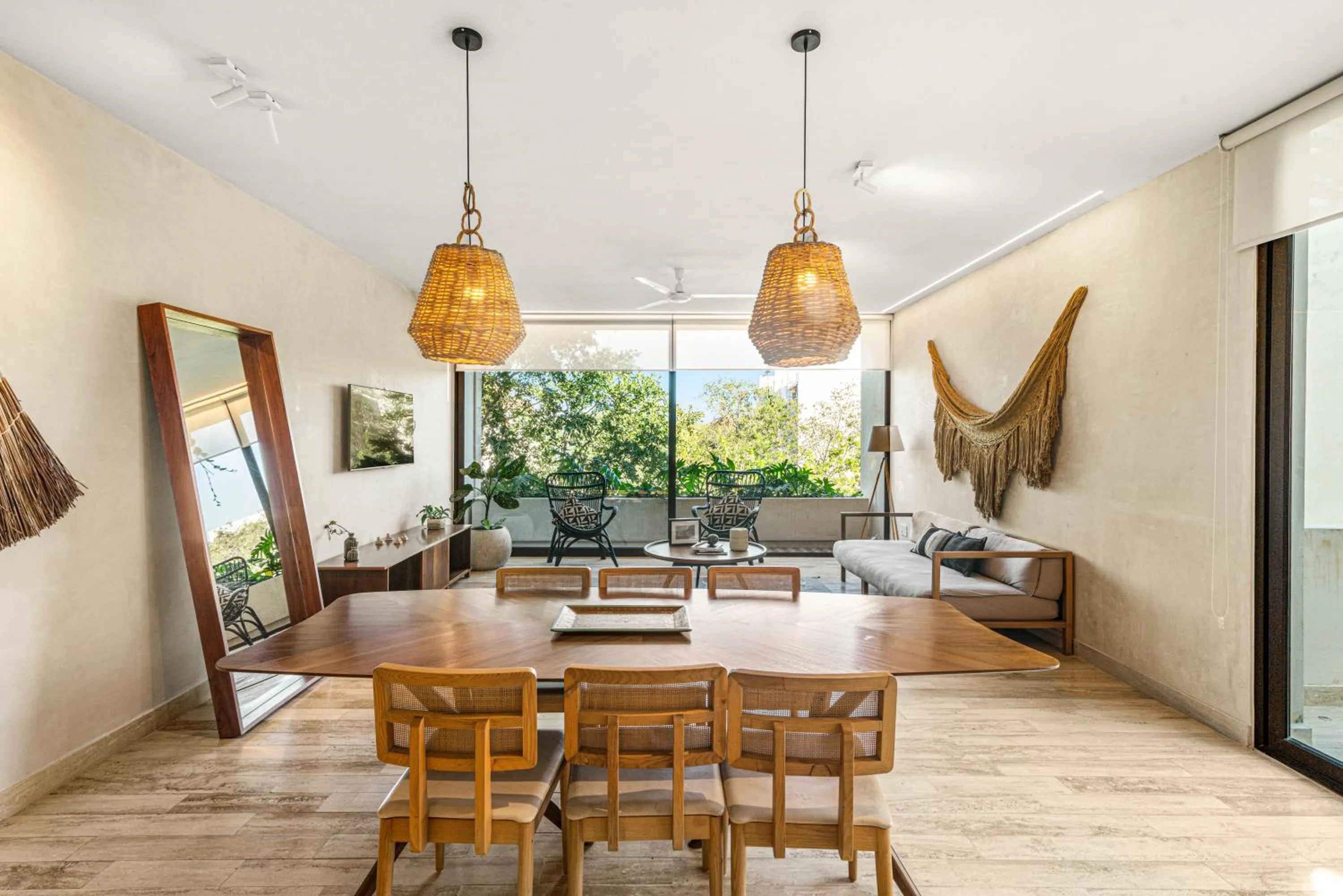 Dining area in 307 Amazing jungle view apartment.