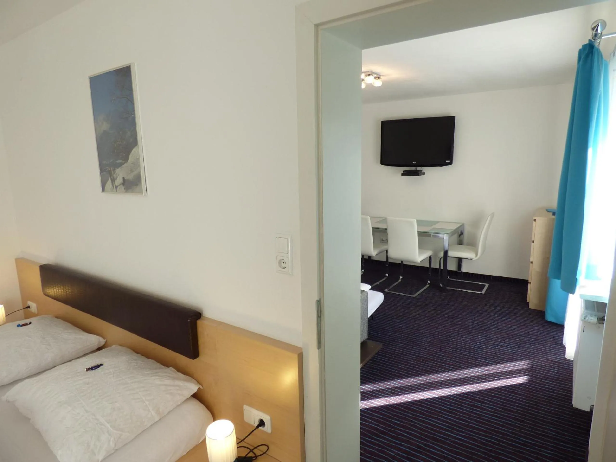 Bed in Panoramahotel