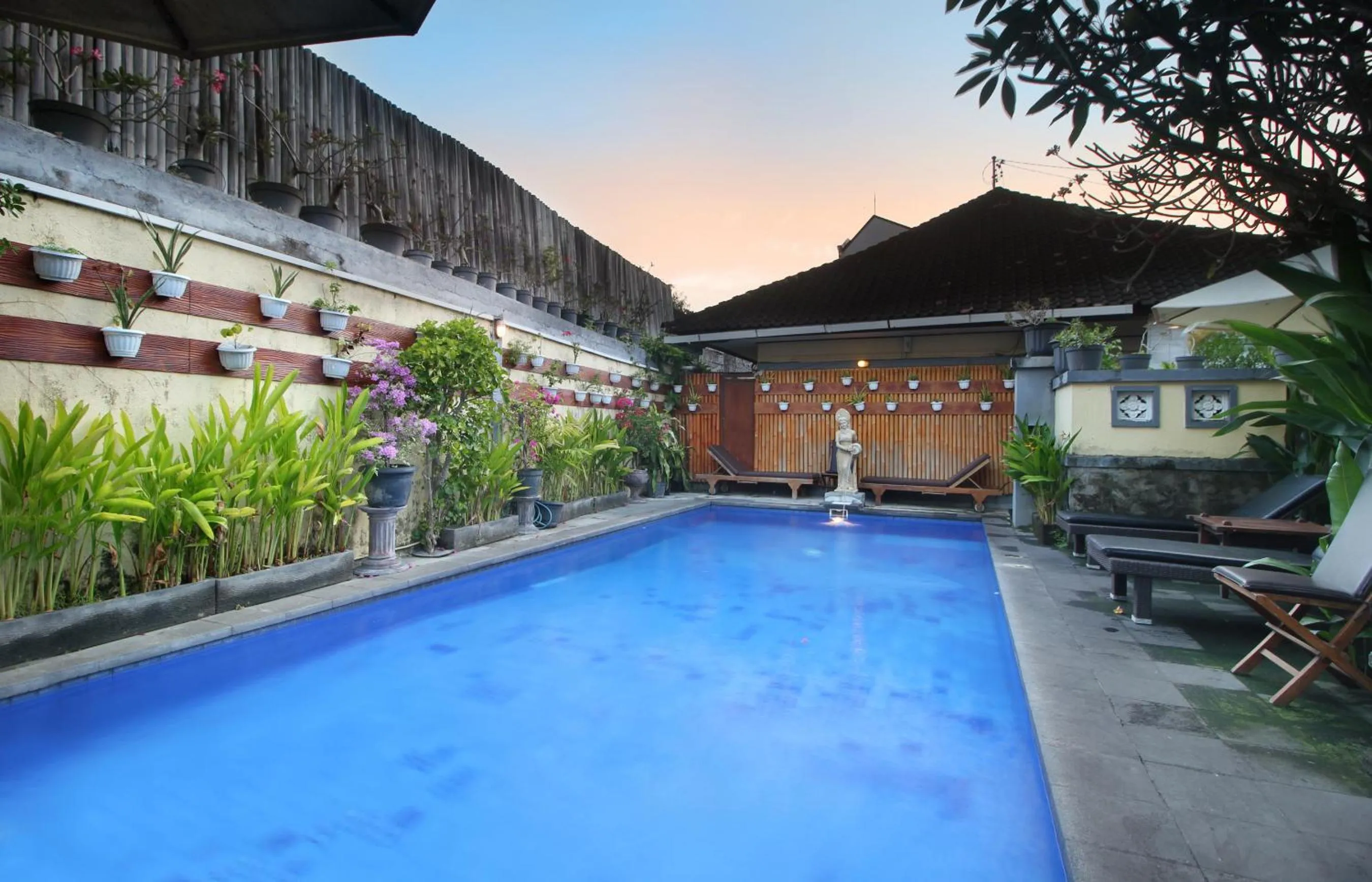 Pool view in Hotel Jati Sanur
