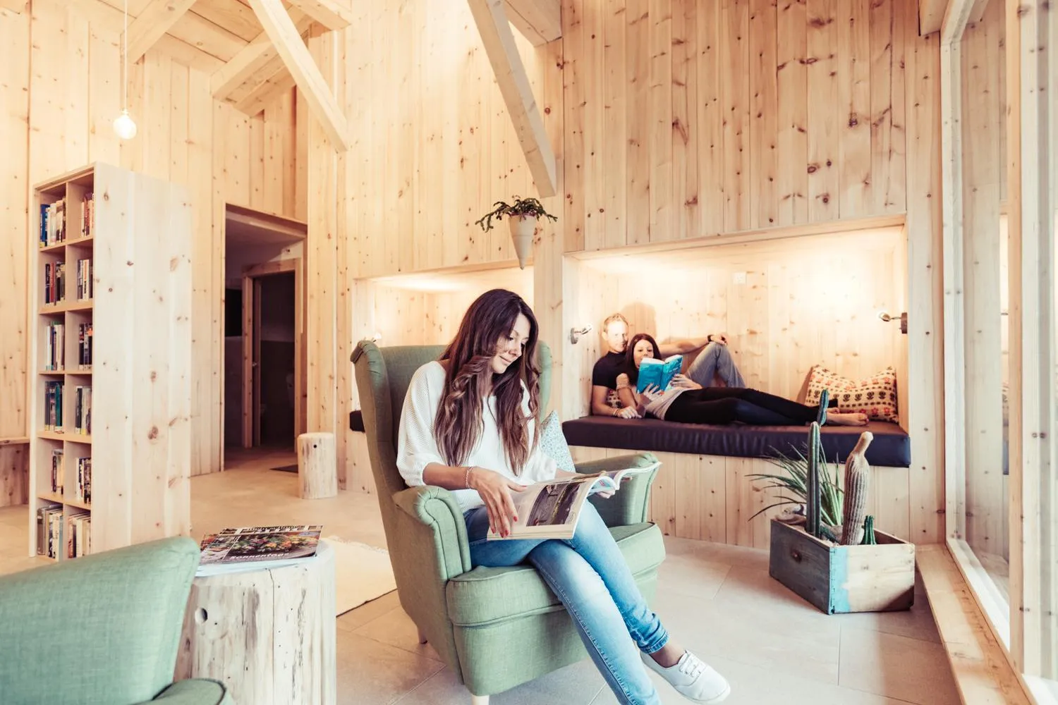 Library in Berghotel Jochgrimm - Your Dolomites Home