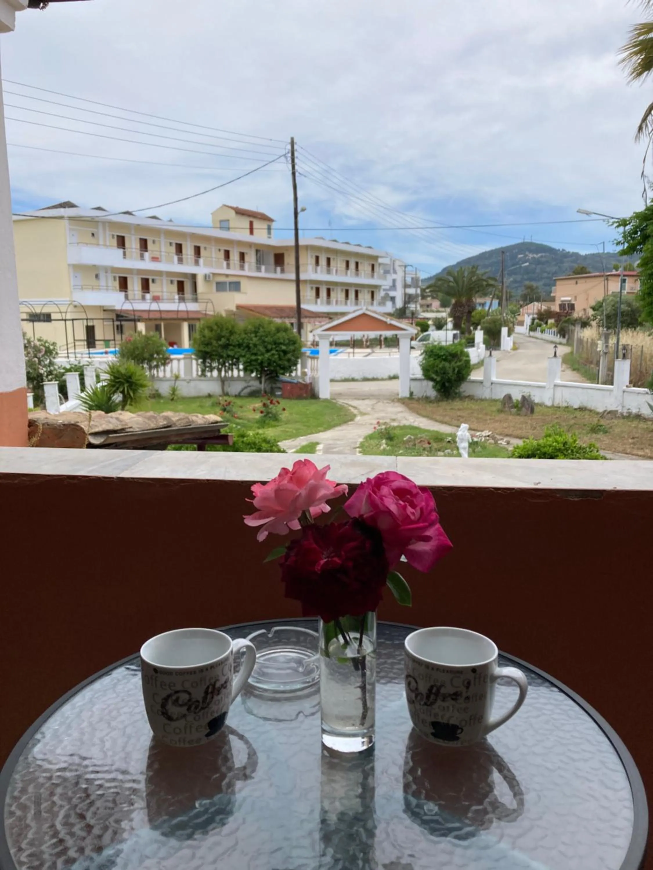 Balcony/Terrace in Villa Corfiota Moraitika Beach