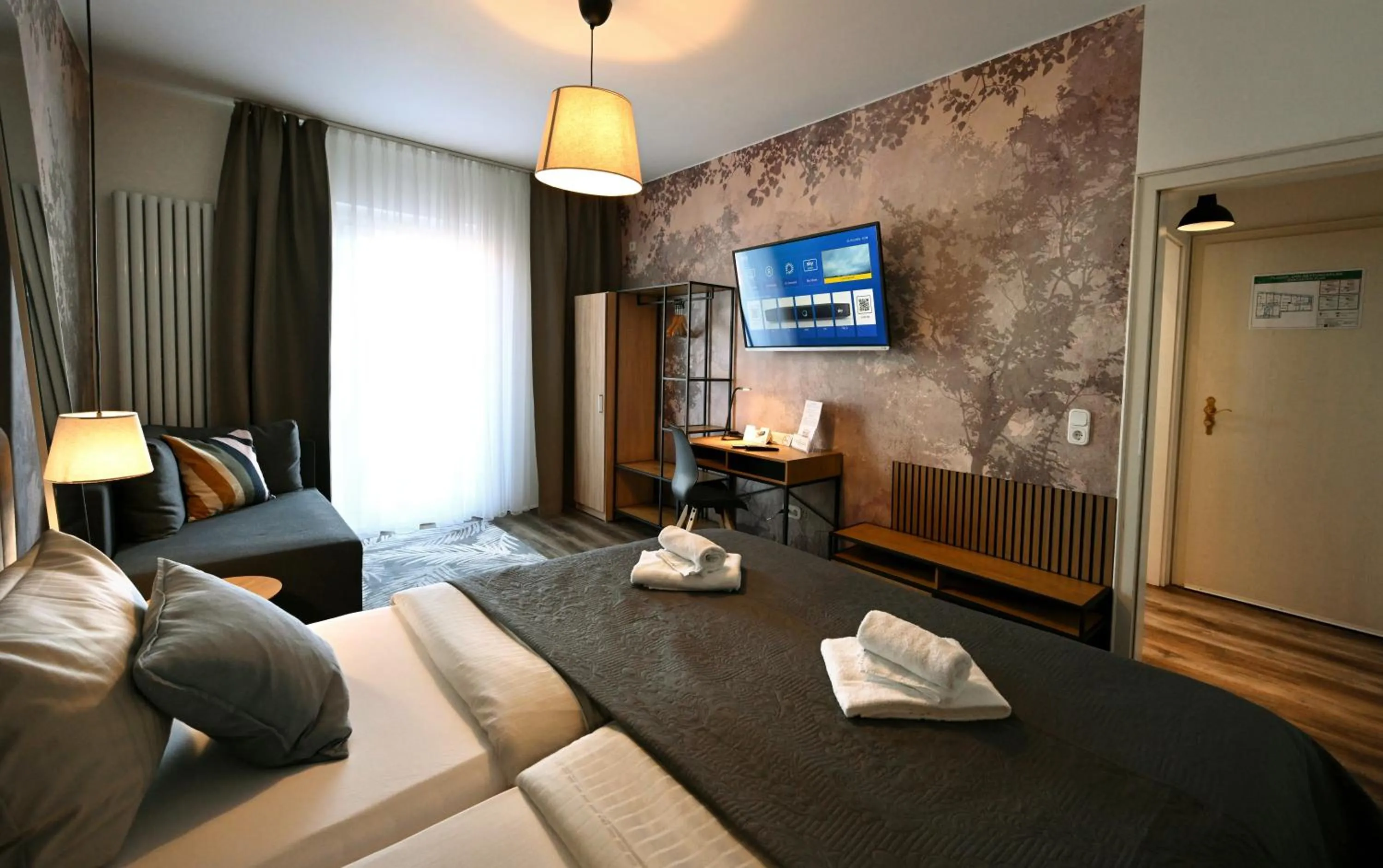 Bed in Hotel Bürgerhof