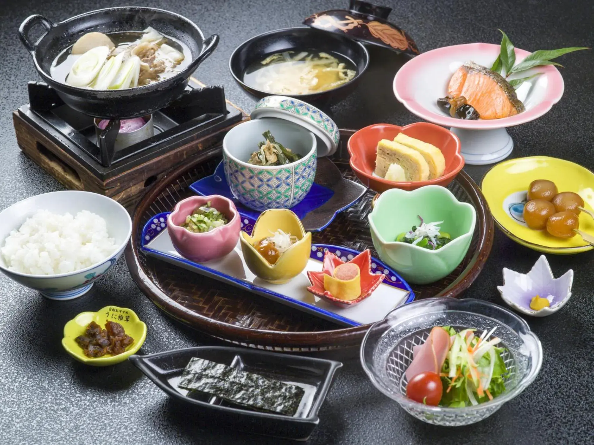 Breakfast in Takamiya Ryokan Miyamaso Breakfast in Takamiya Ryokan Miyamaso