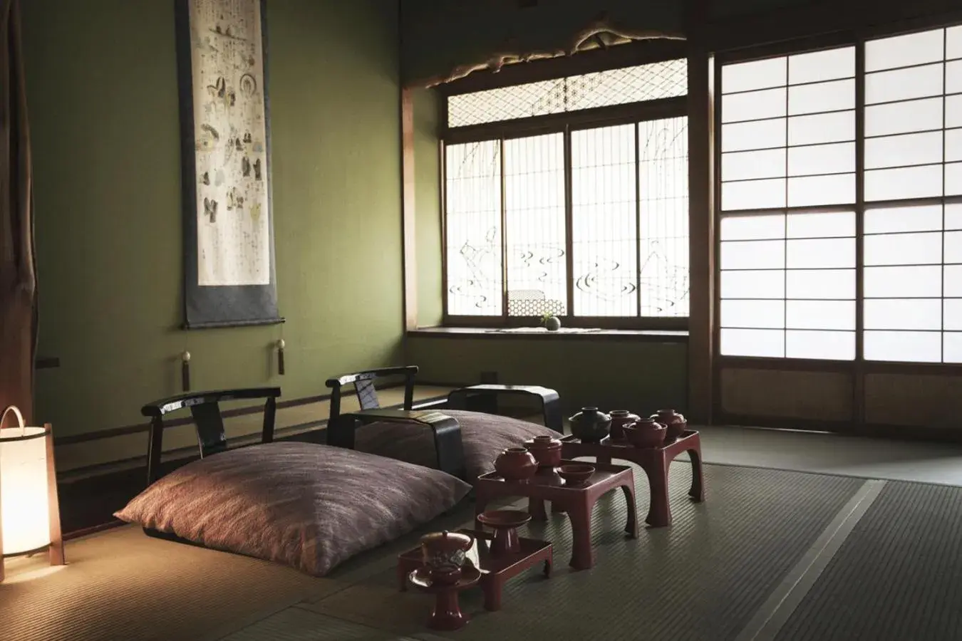 Bed in Takamiya Ryokan Miyamaso Bed in Takamiya Ryokan Miyamaso